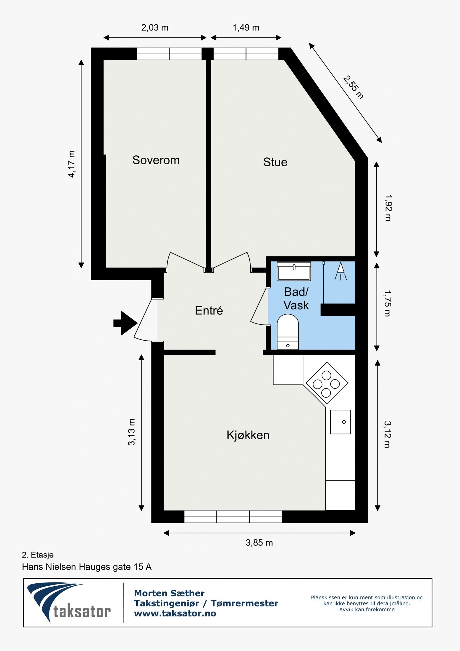 Plantegning Galleribilde