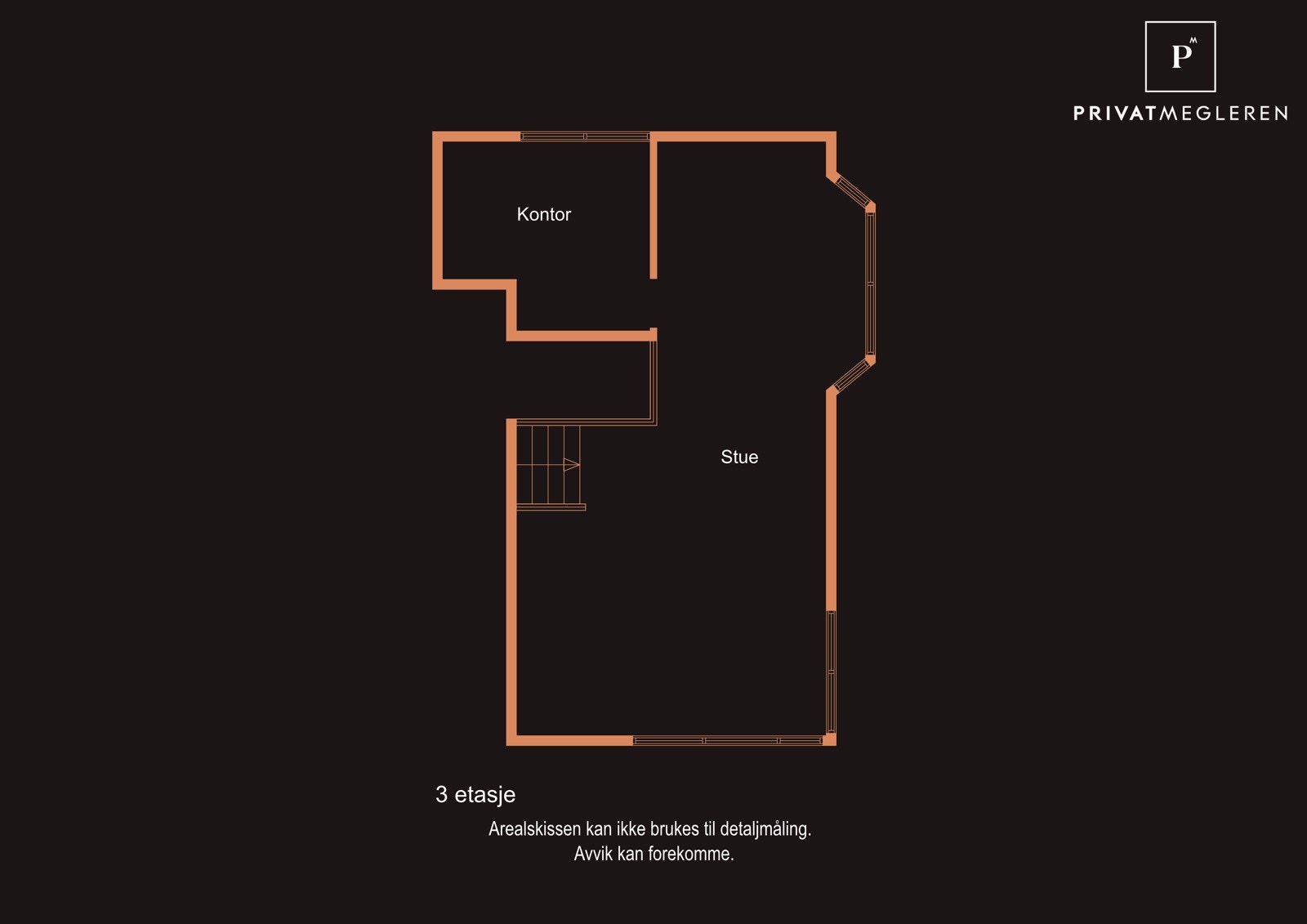- Boligen består av fire halvplan og vi starter med stuedelen som er svært romslig. Galleribilde