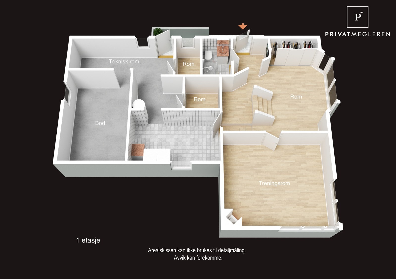 - Plantegning underetasje. Galleribilde