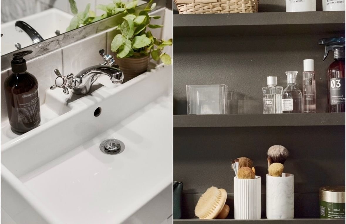 Praktiske hyller på vegg som både er dekorative og praktiske. (Bildet er hentet fra tidligere salgsoppgave) Galleribilde