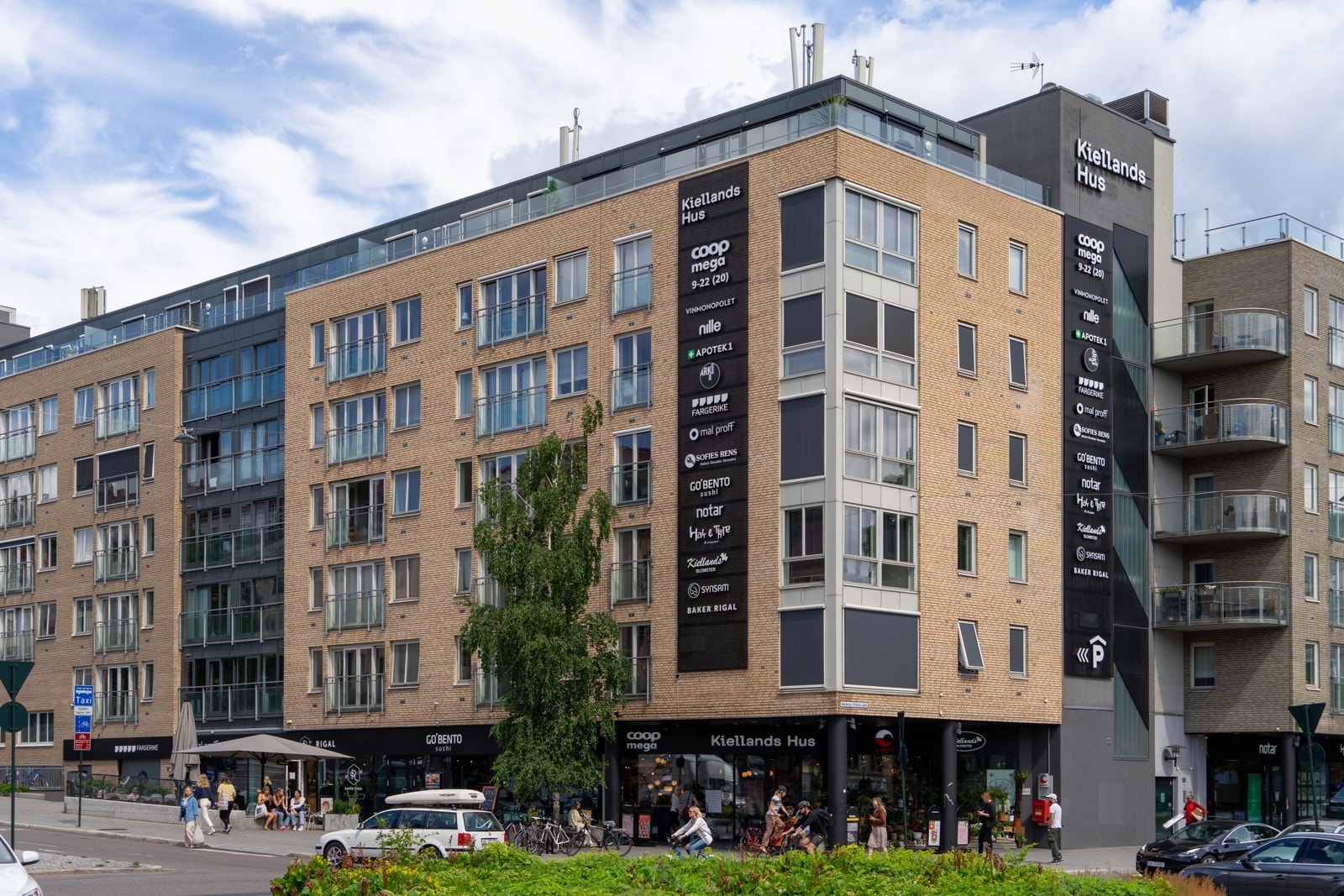 Kiellands hus, nabolagssenter midt på Alexander Kiellandsplass. Galleribilde