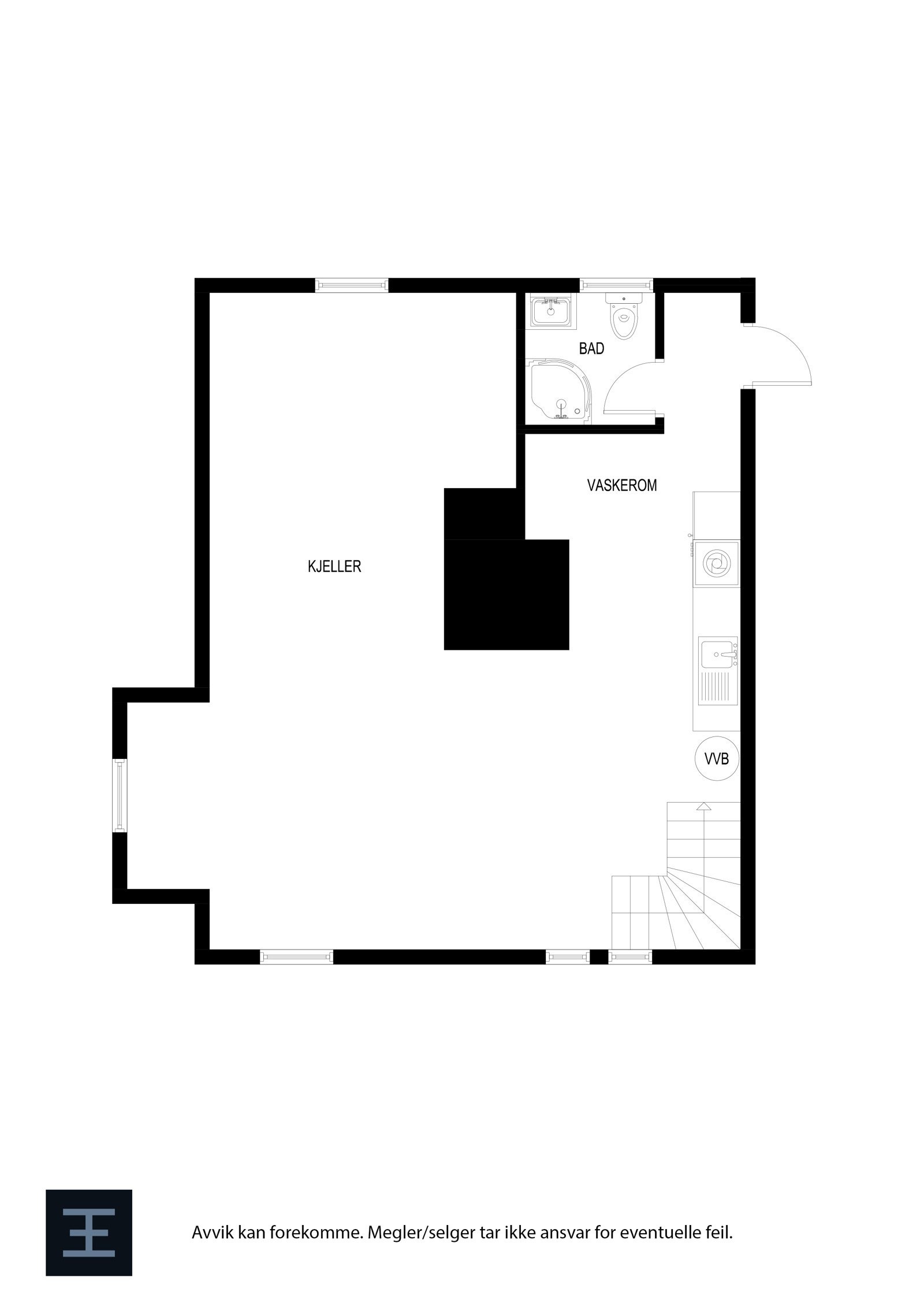 Plantegning - Kjeller. Galleribilde