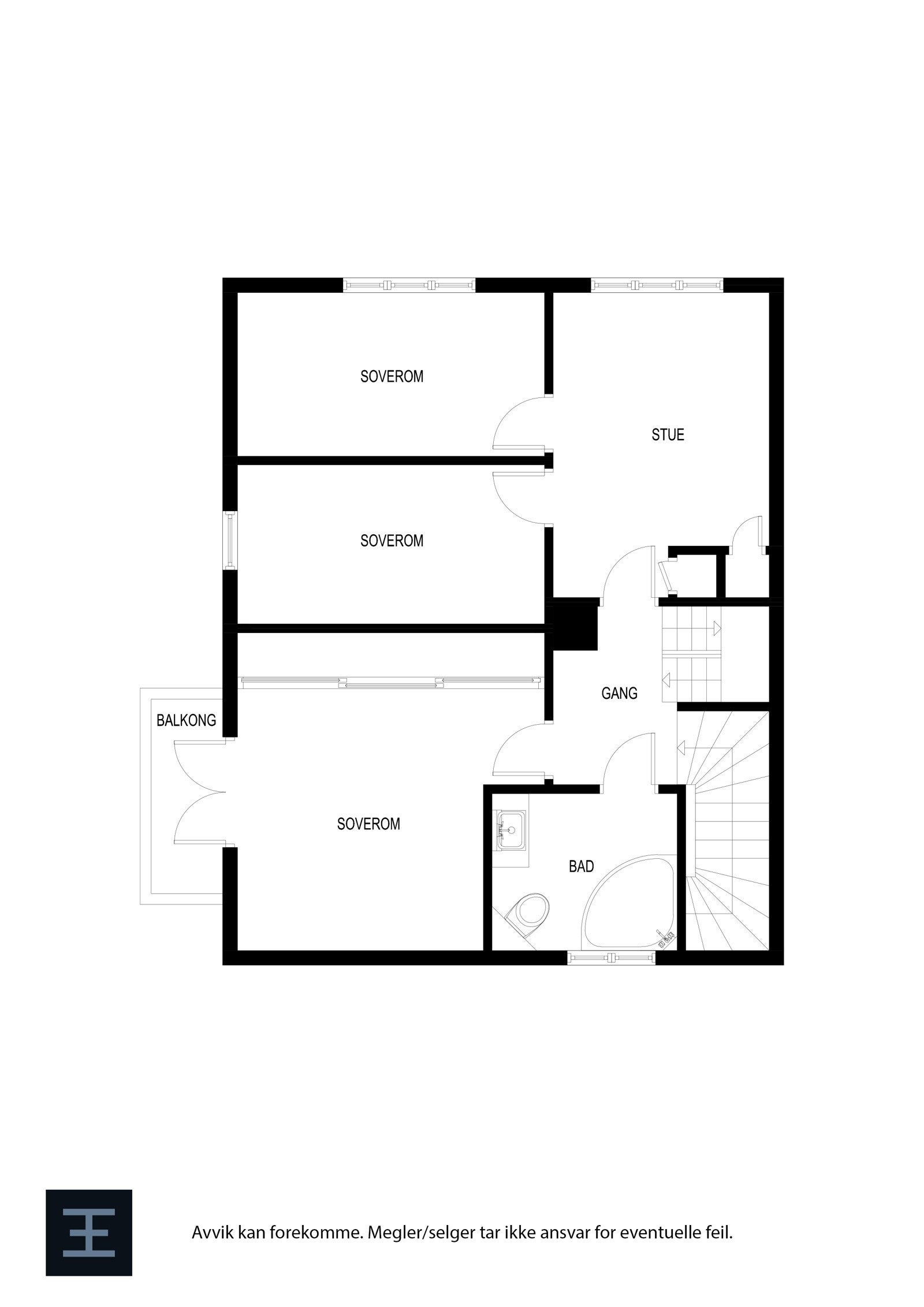 Plantegning - 2. etasje. Galleribilde