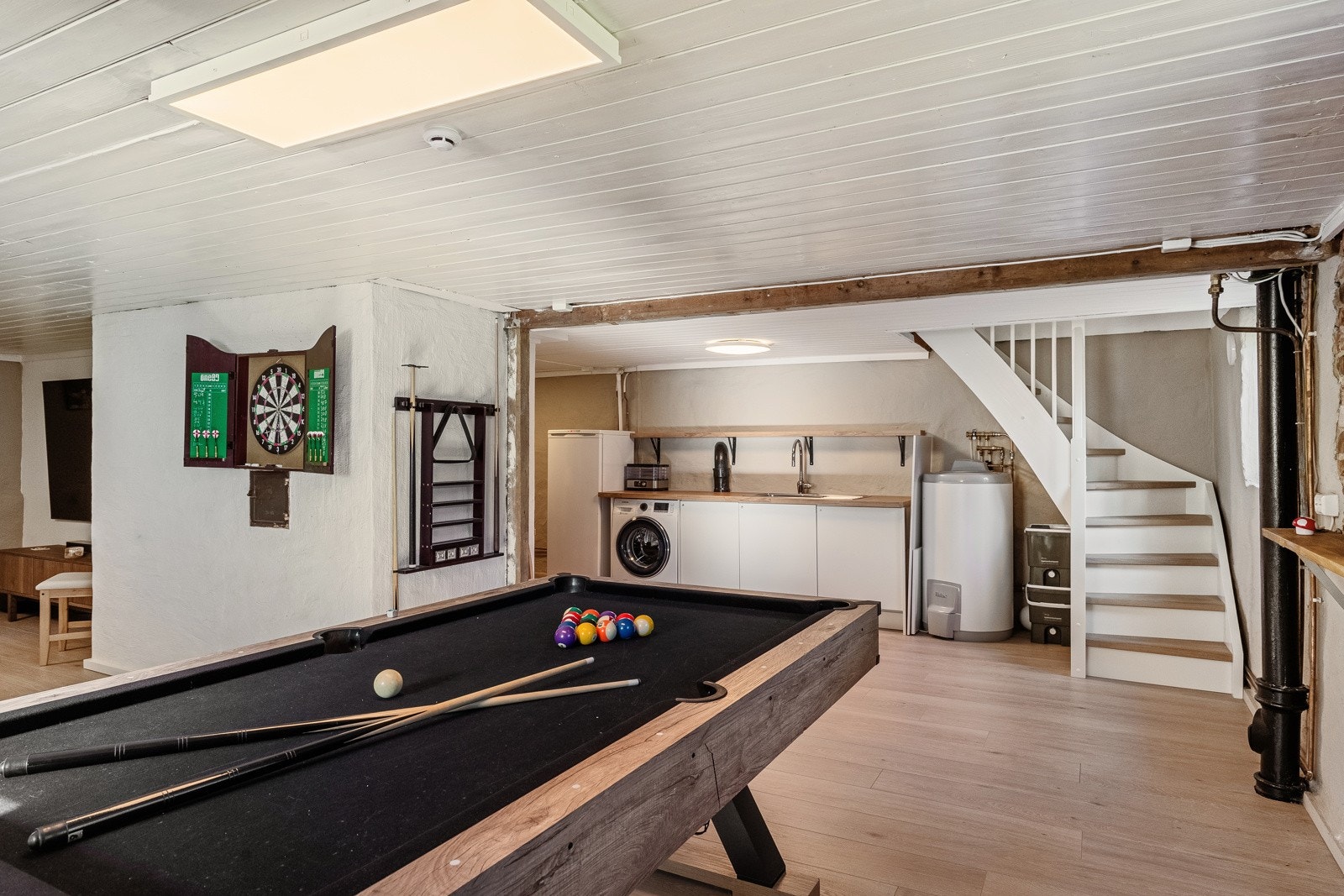 Kjelleretasjen kan enkelt innredes etter ønske og behov. Galleribilde