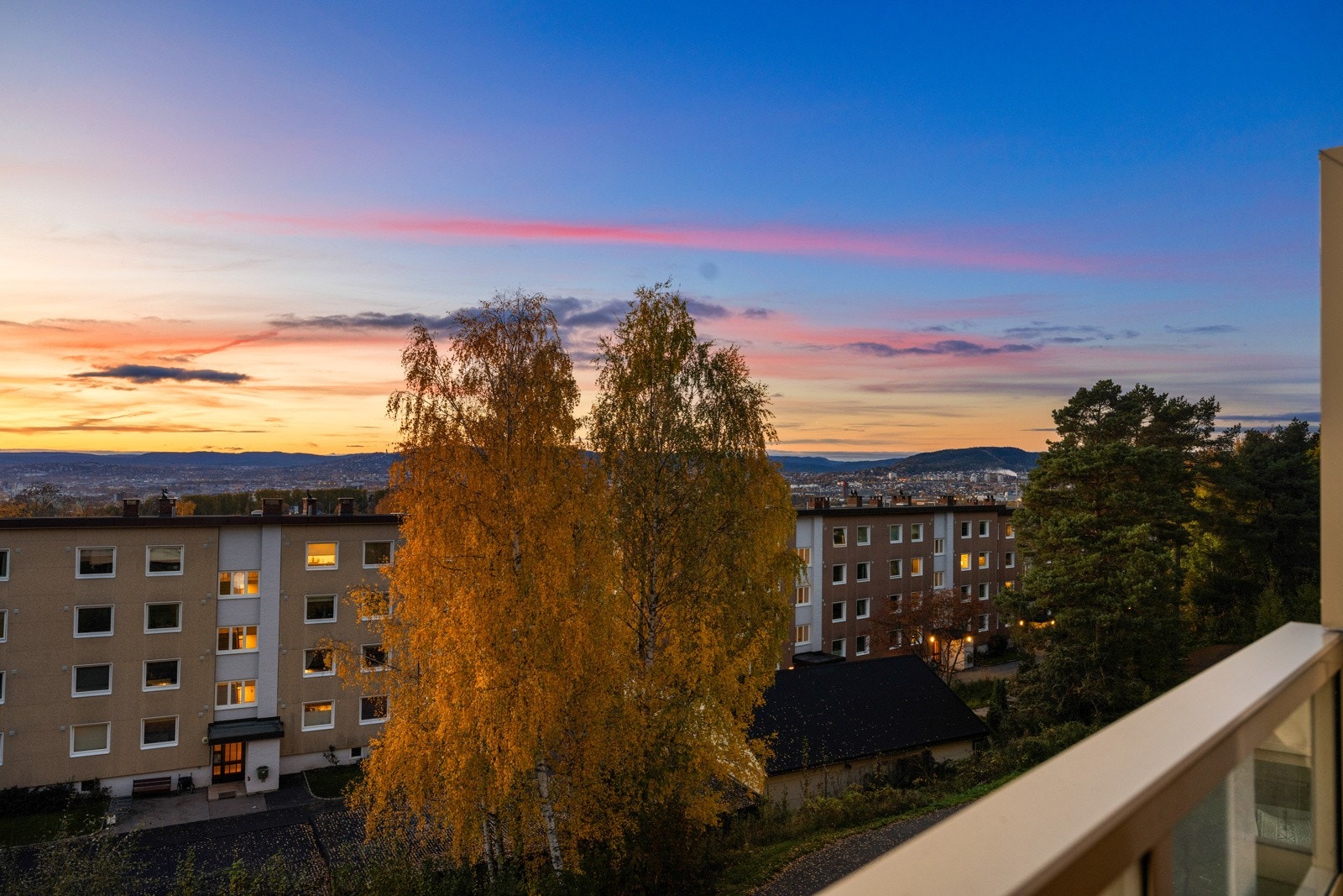 Fantastisk kveldsutsikt Galleribilde