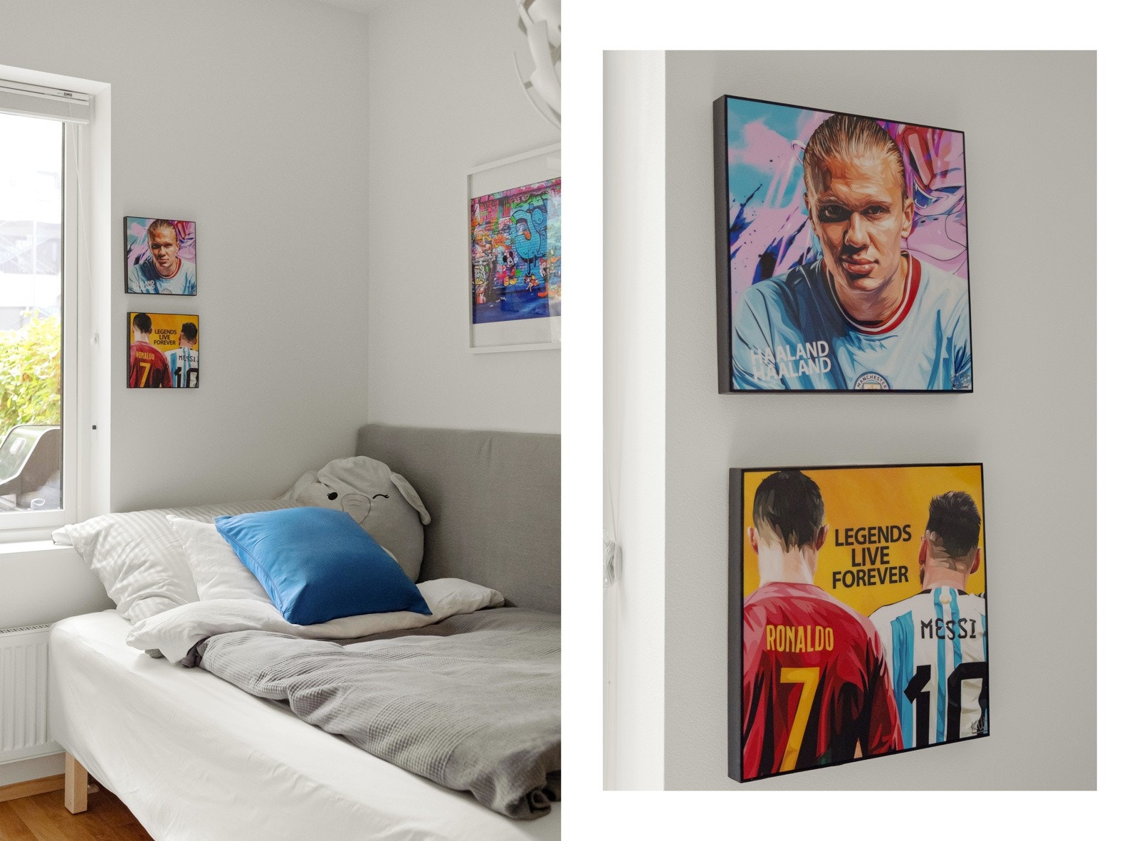 Leilighetens andre soverom, er som du antageligvis gjettet, det kule ungdomdsrommet i dag. Galleribilde