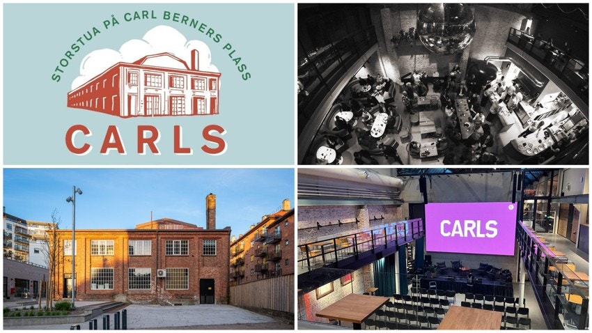 Carls er et nyåpnet sted for kultur, sport, mat og drikke i det gamle Carl Berners verksted. Galleribilde