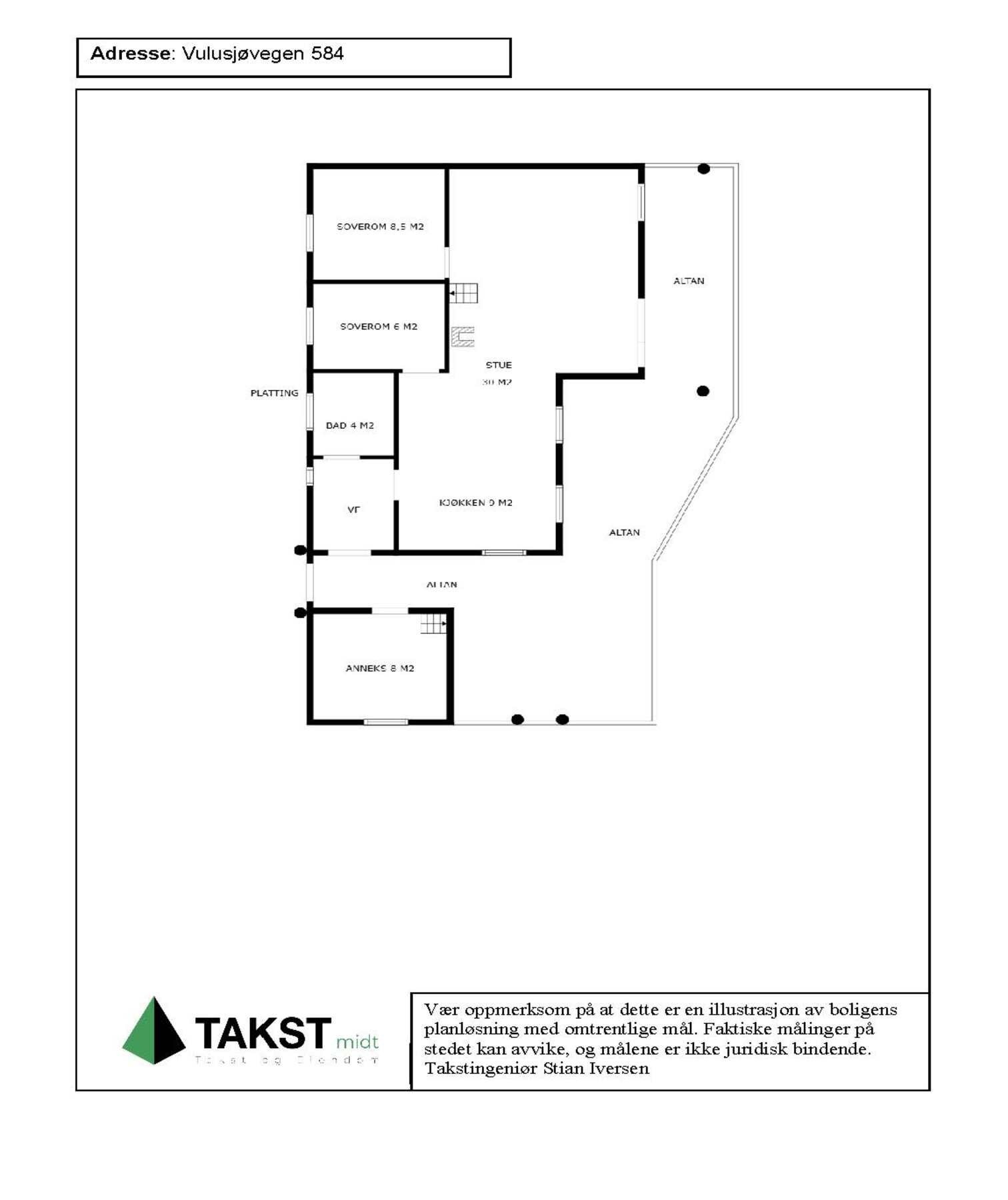 Planskisse Galleribilde