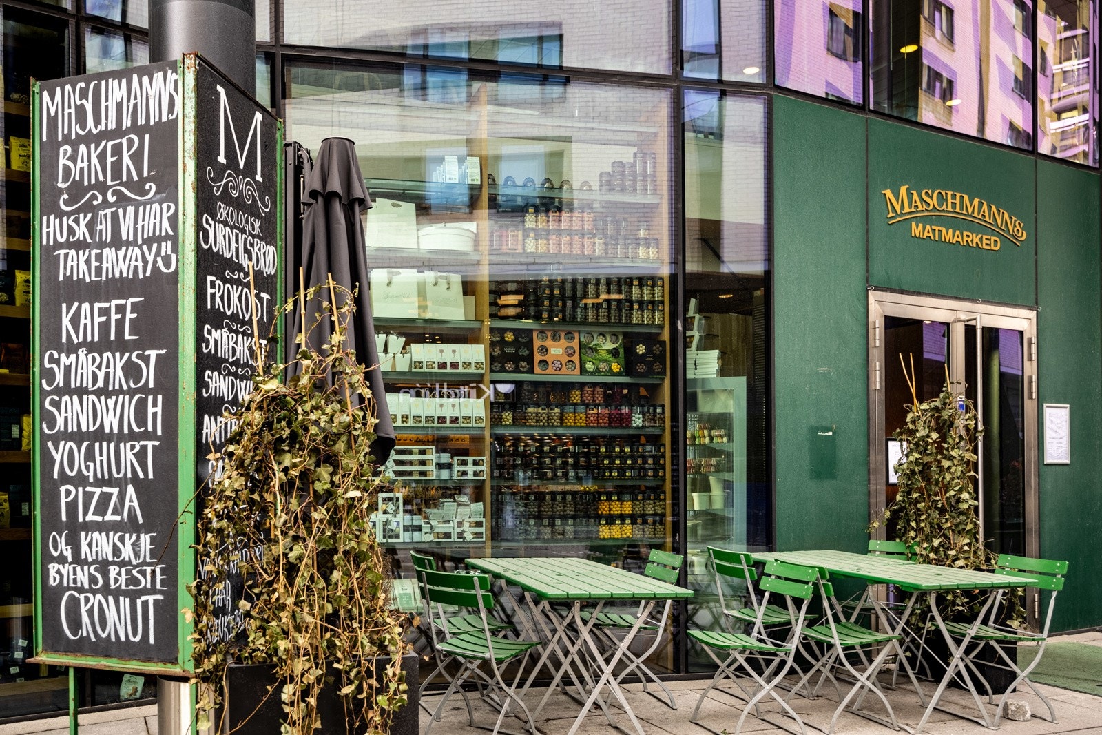 Maschmanns har et utvalg av ferskvarer av høy kvalitet. Galleribilde