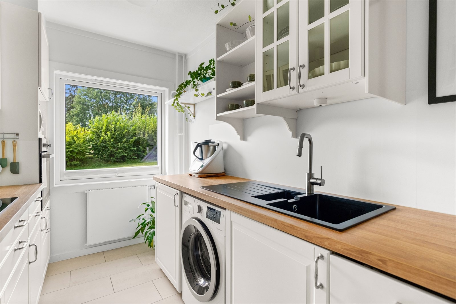 Det er også opplegg for vaskemaskin. Galleribilde