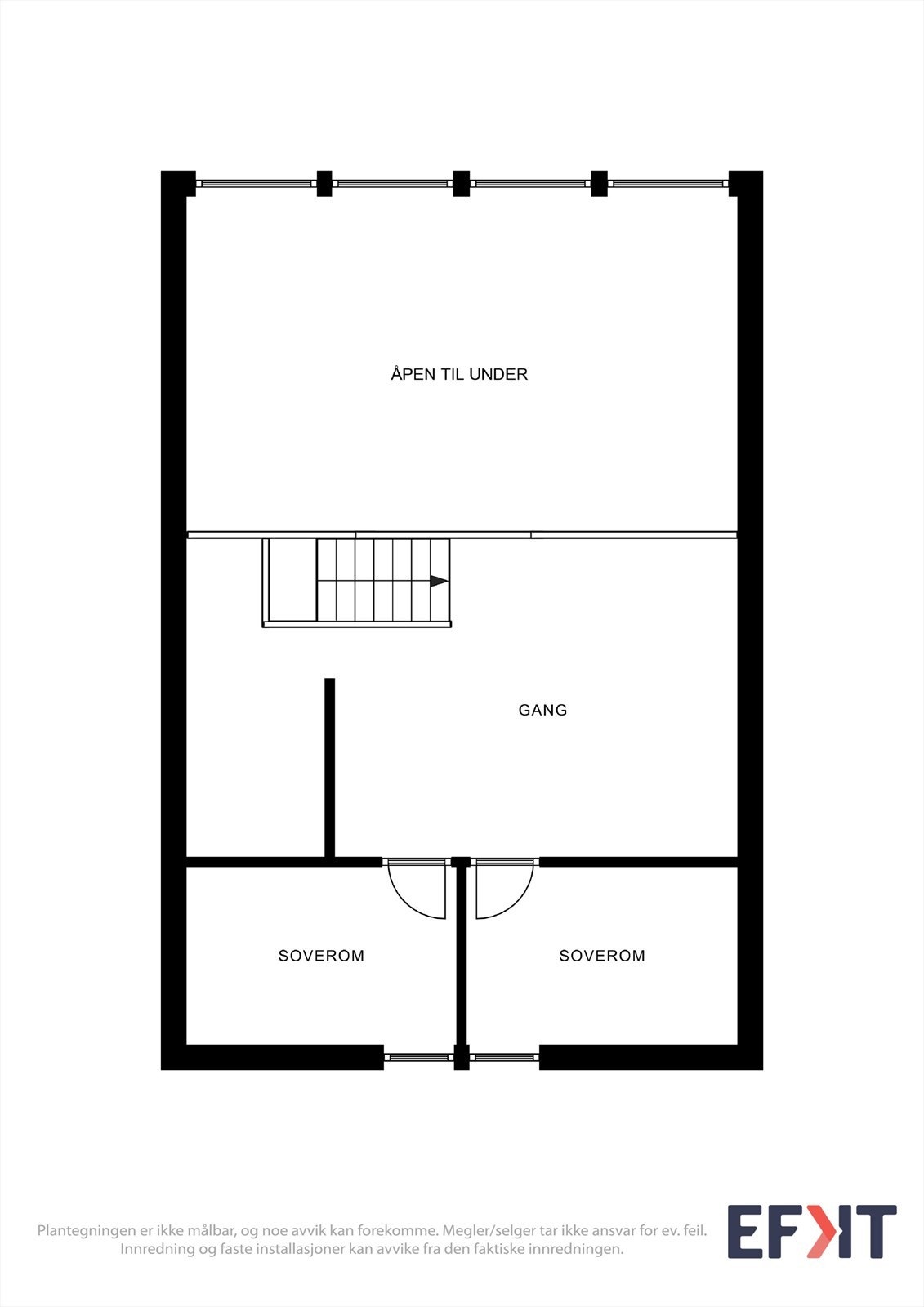 Plantegning loftplan Galleribilde