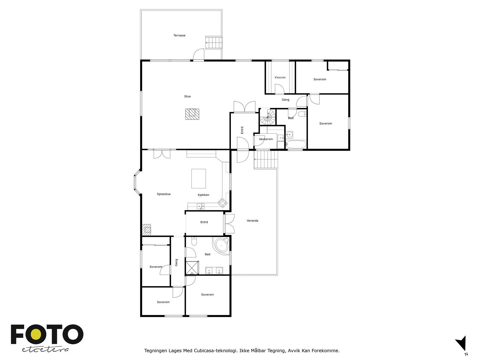 Plantegning 1. etasje. Galleribilde
