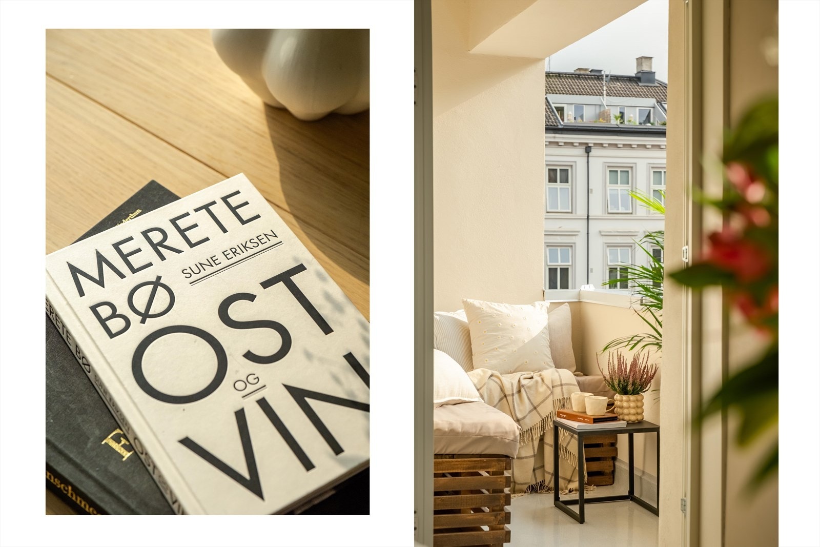 Fra stuen er det utgang til en herlig sydvendt balkong. Galleribilde