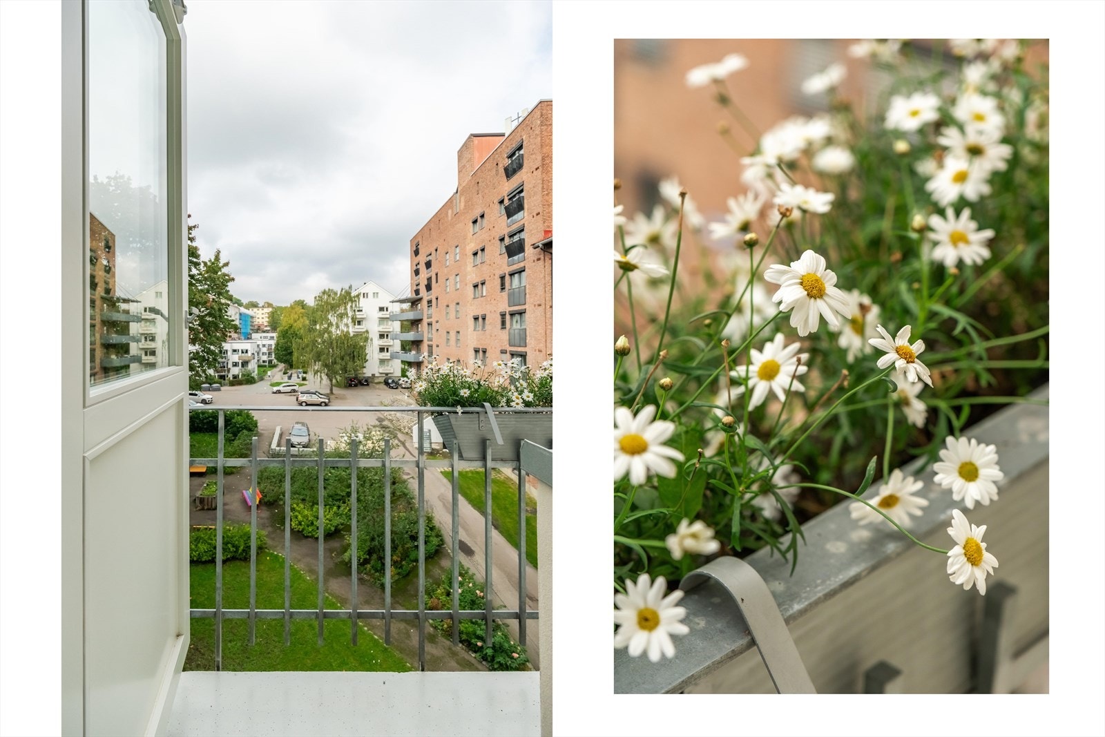 Fra soverommet har man utgang til en praktisk brannbalkong. Galleribilde