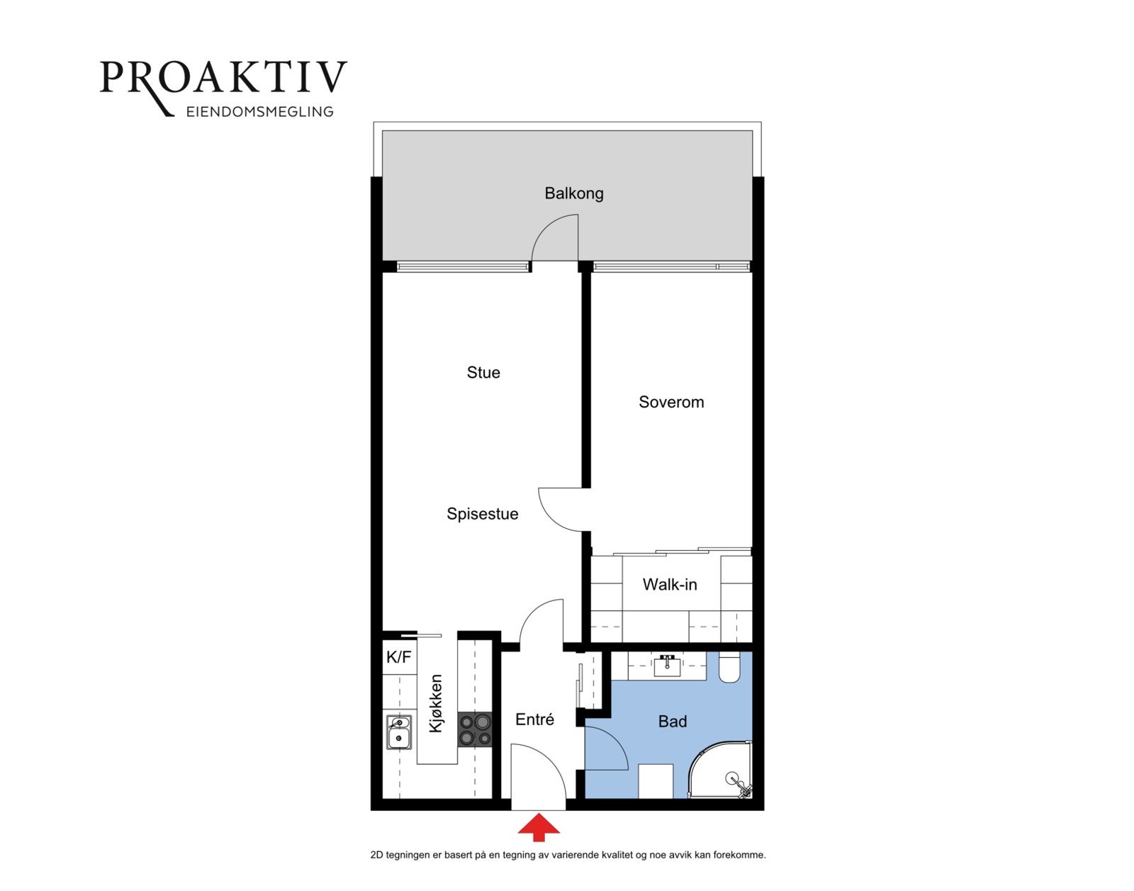 Slik ser leilighetens planløsning ut. Galleribilde