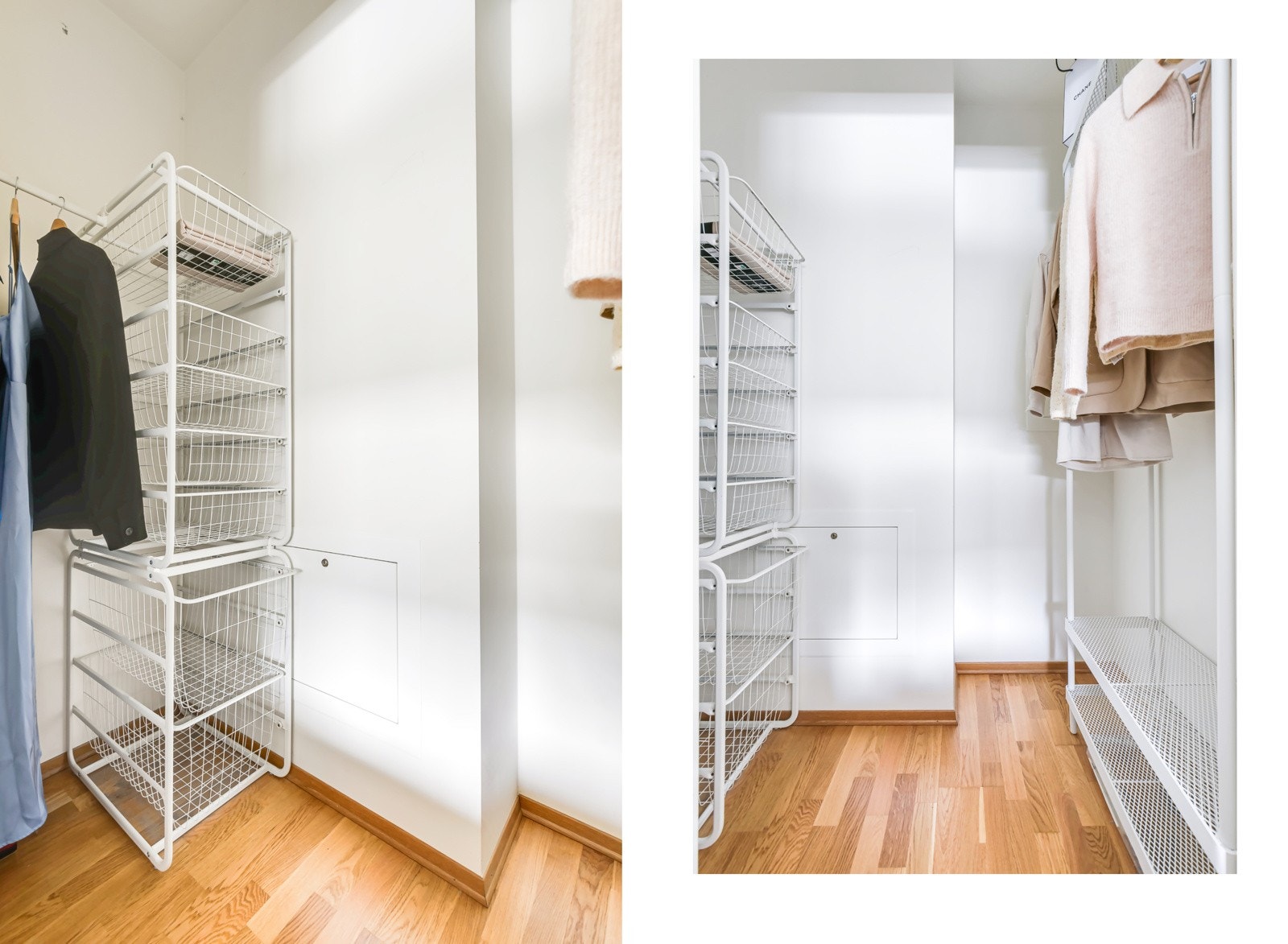 Fra soverommet er det innang til en innvendig bod/omkledningsrom. Galleribilde