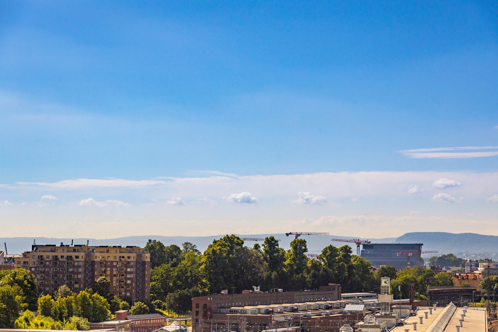 Utsikt fra takterassen. Galleribilde