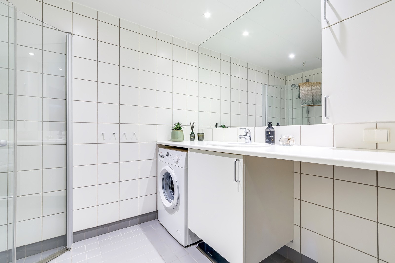 Det er opplegg for vaskemaskin. Galleribilde