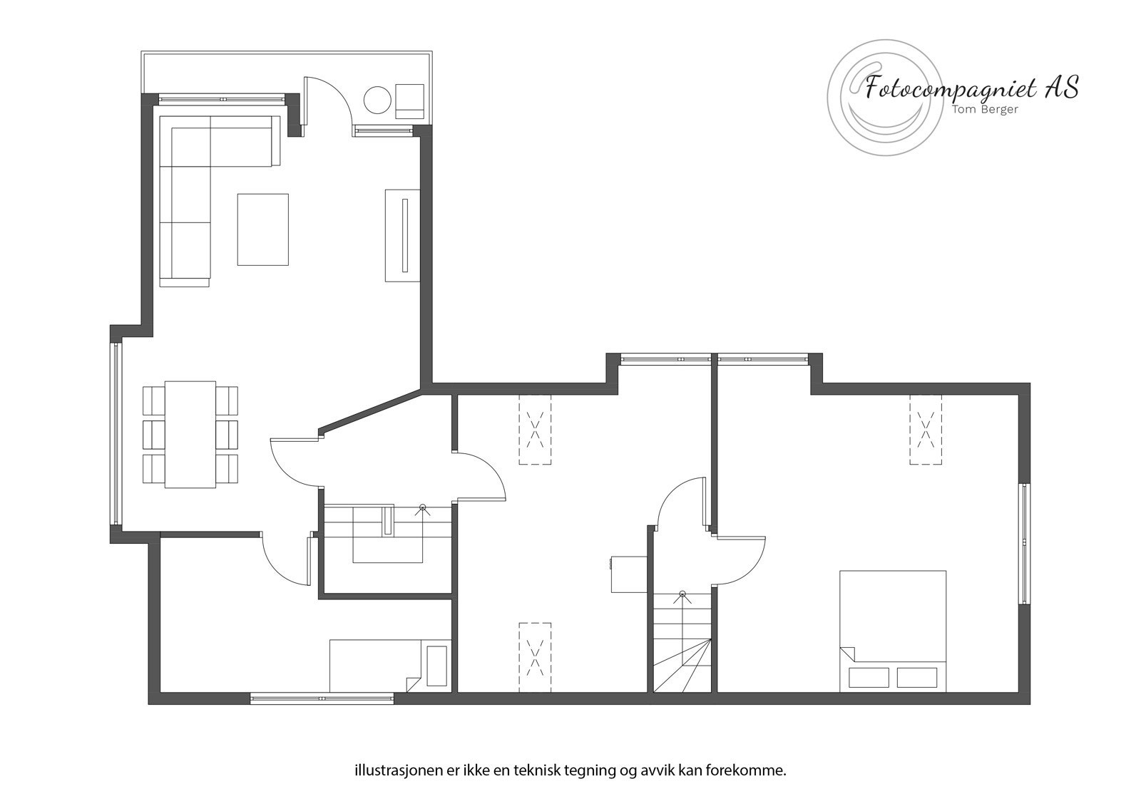Plantegning 2.etg. Galleribilde