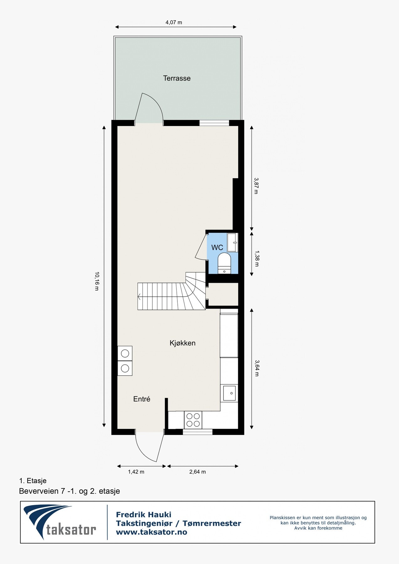 Planløsning 1. etasje Galleribilde