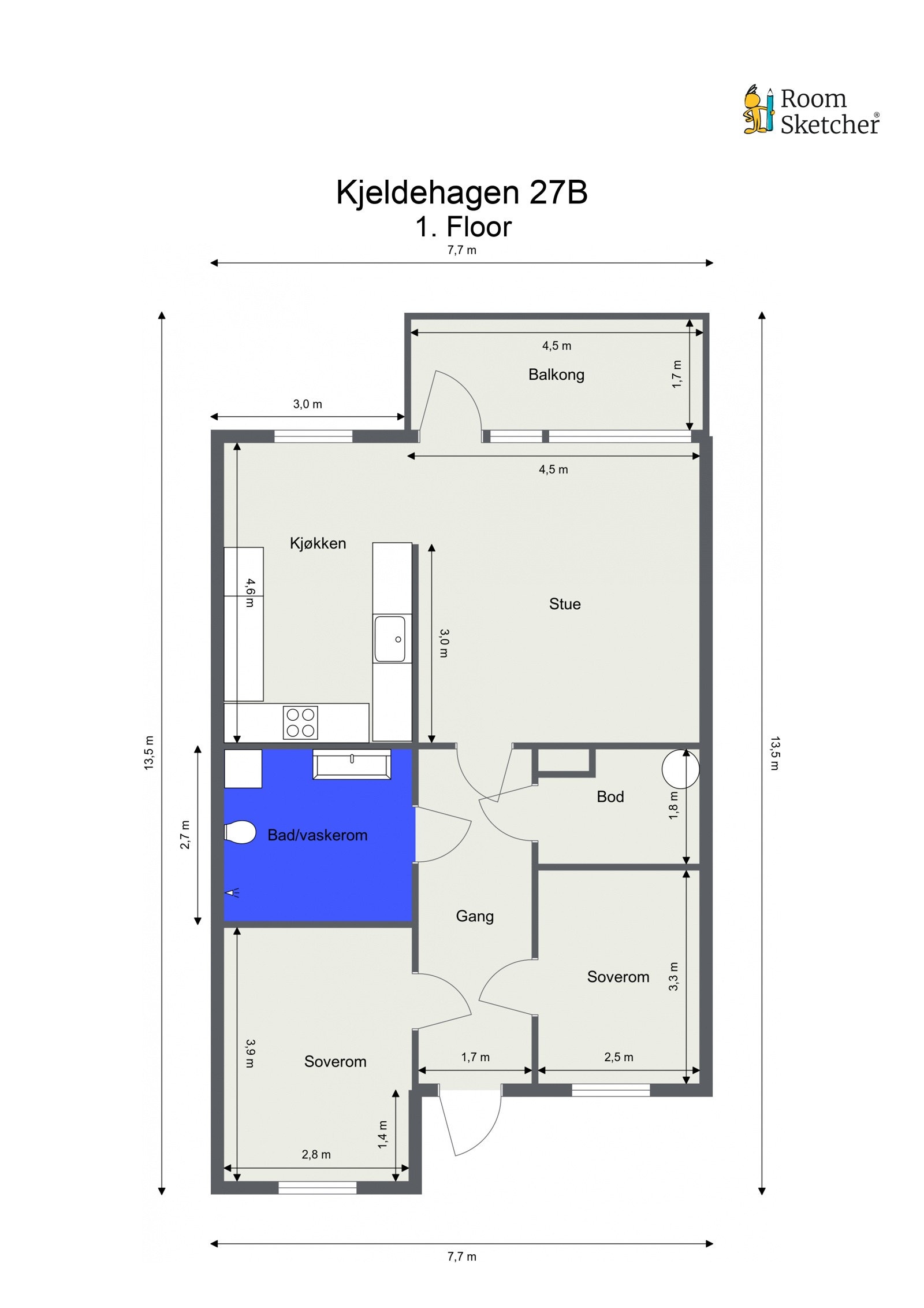 Plantegning - 2. etasje Galleribilde