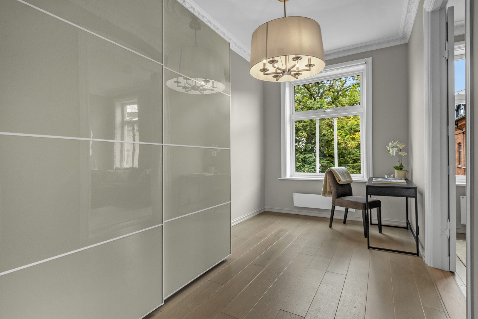 Leilighetens tredje soverom ligger i tilknytning til stuen. Galleribilde