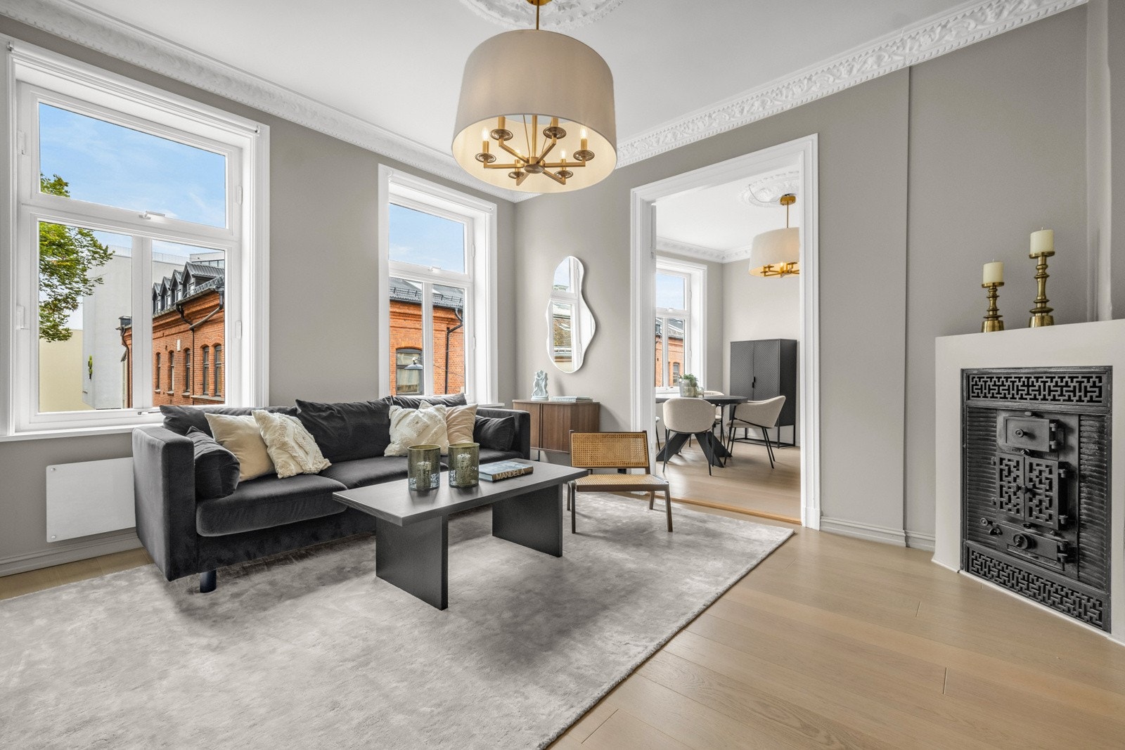 Her får dere et hjem som er betydelig påkostet og som har et helhetlig og gjennomført uttrykk. Galleribilde