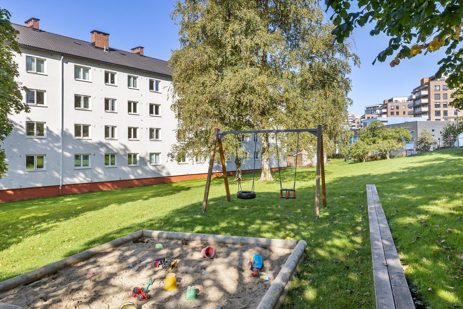 Borettslaget har fin og velholdte fellesarealer. Galleribilde