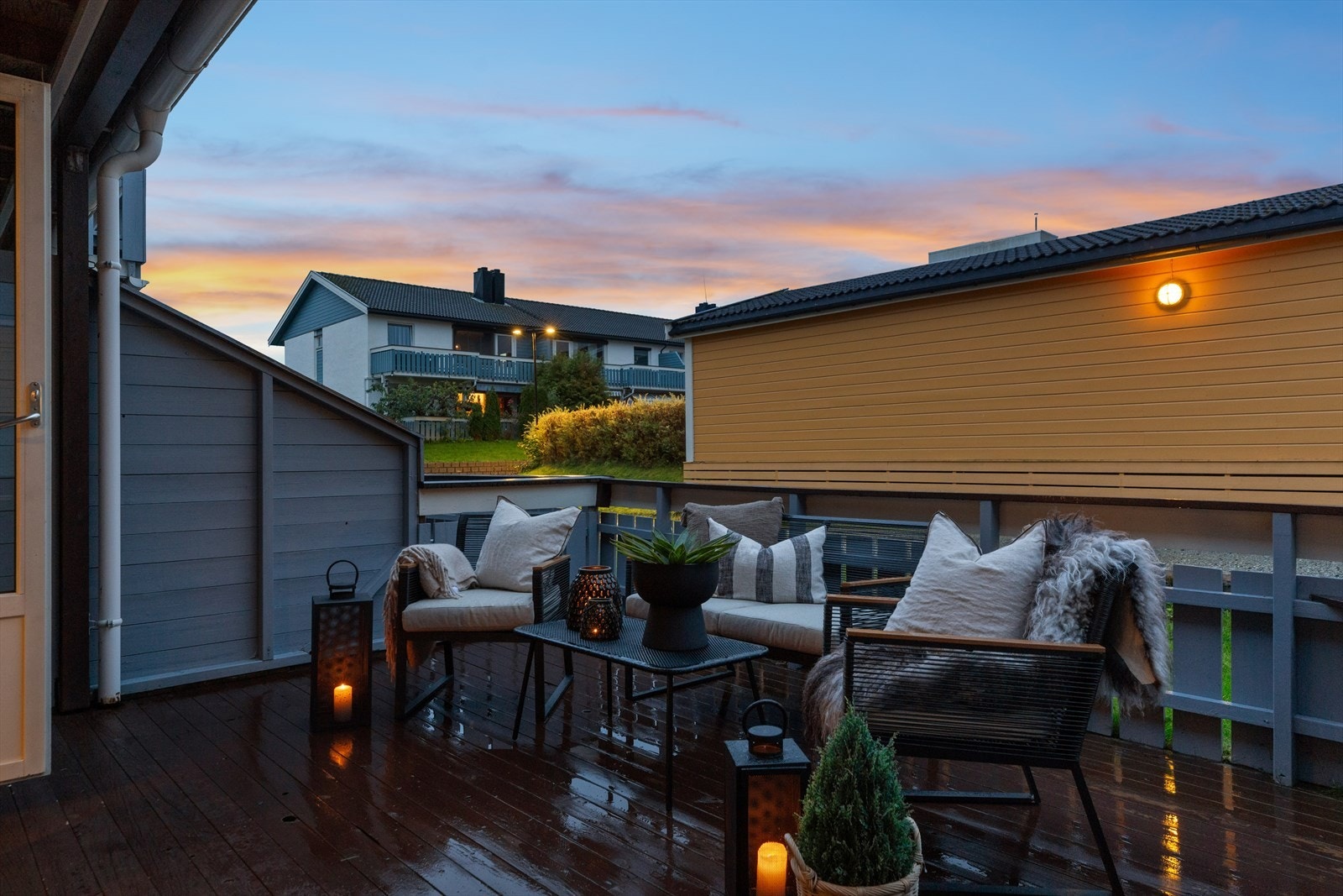 Terrassens fungerer som en forlengelse av stuerommet på sommertid. Galleribilde