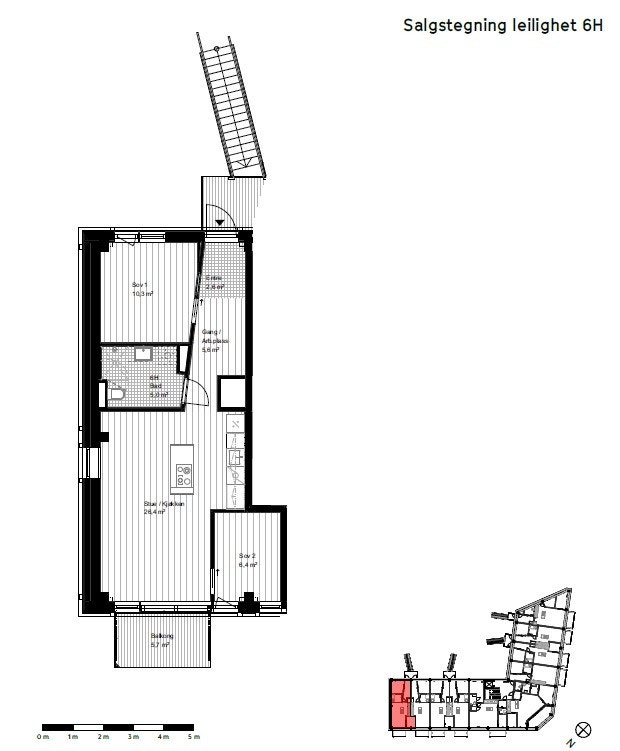Plantegning Galleribilde