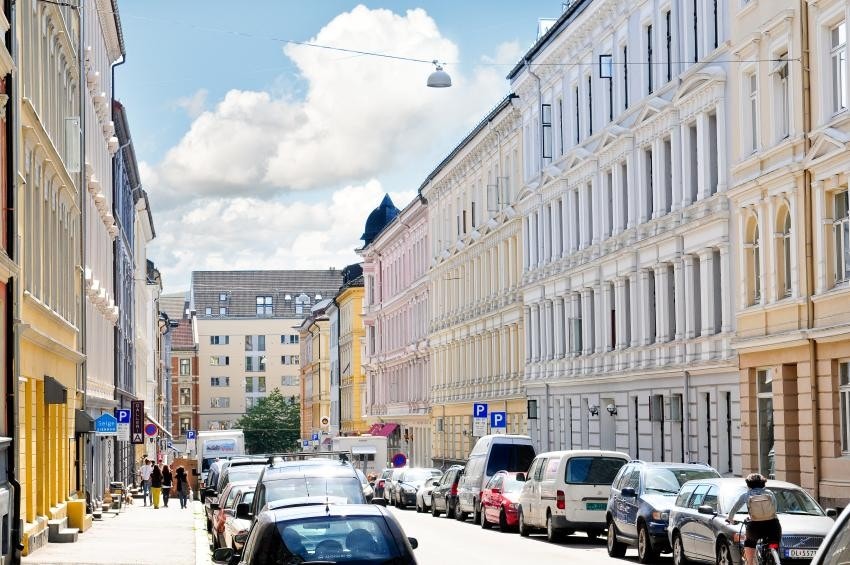 Vibes gate med Bogstadveien i front Galleribilde