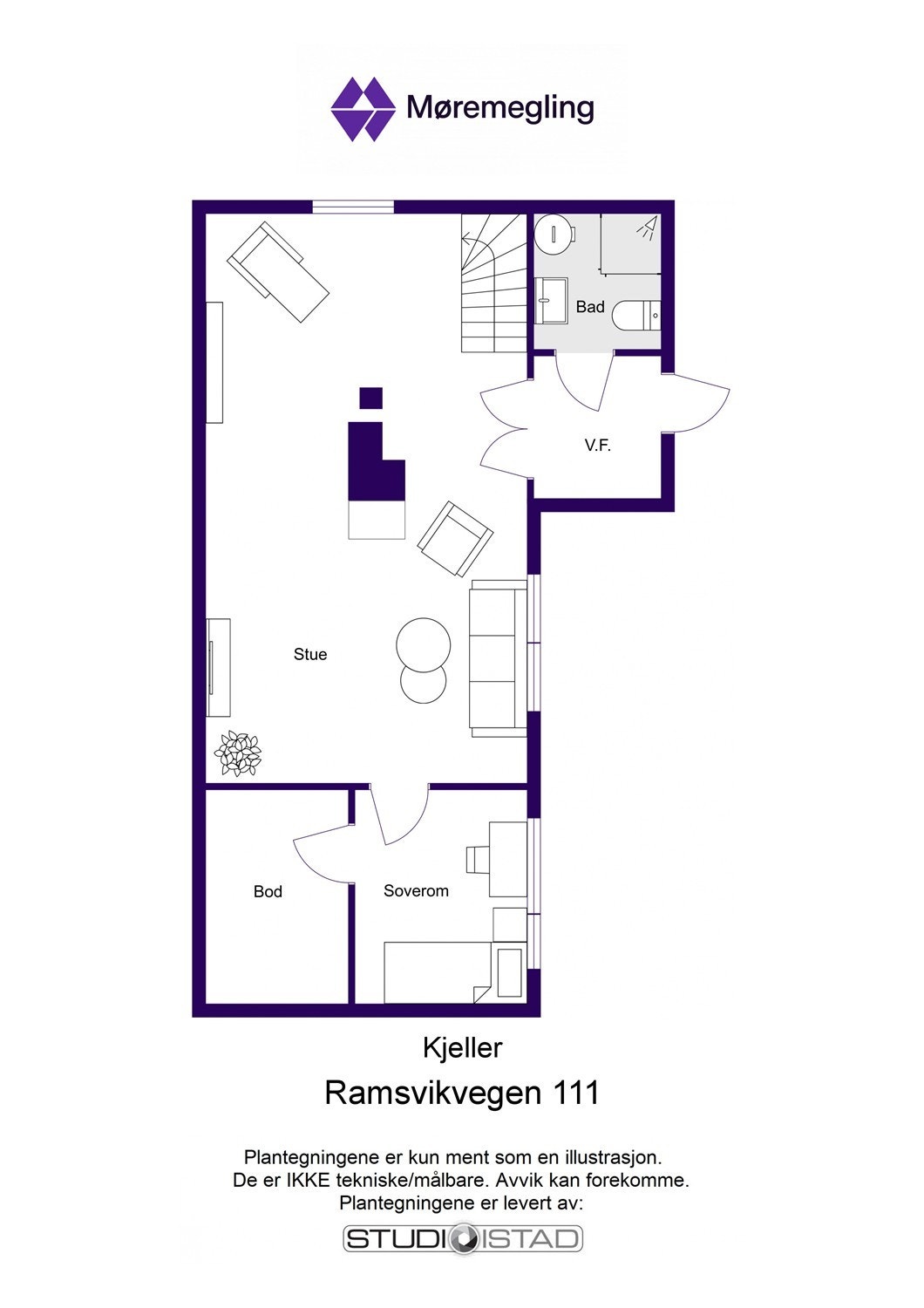 Plantegning kjeller Galleribilde
