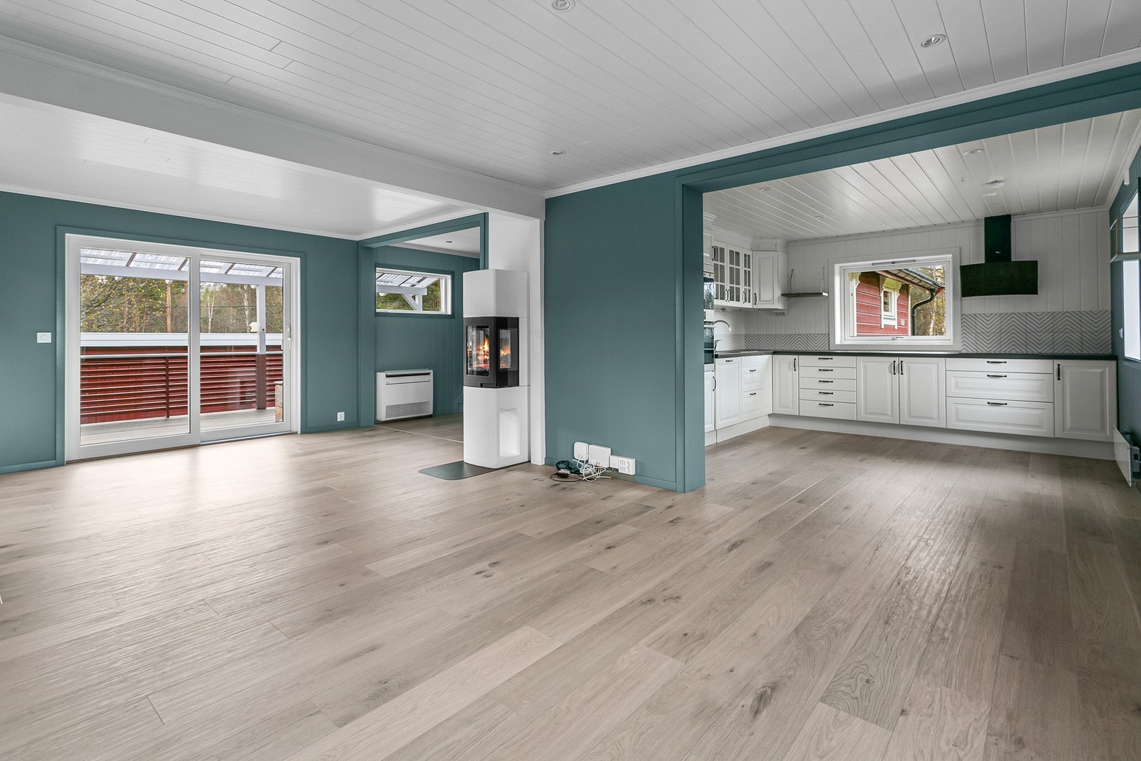 Stue og kjøkken. Galleribilde