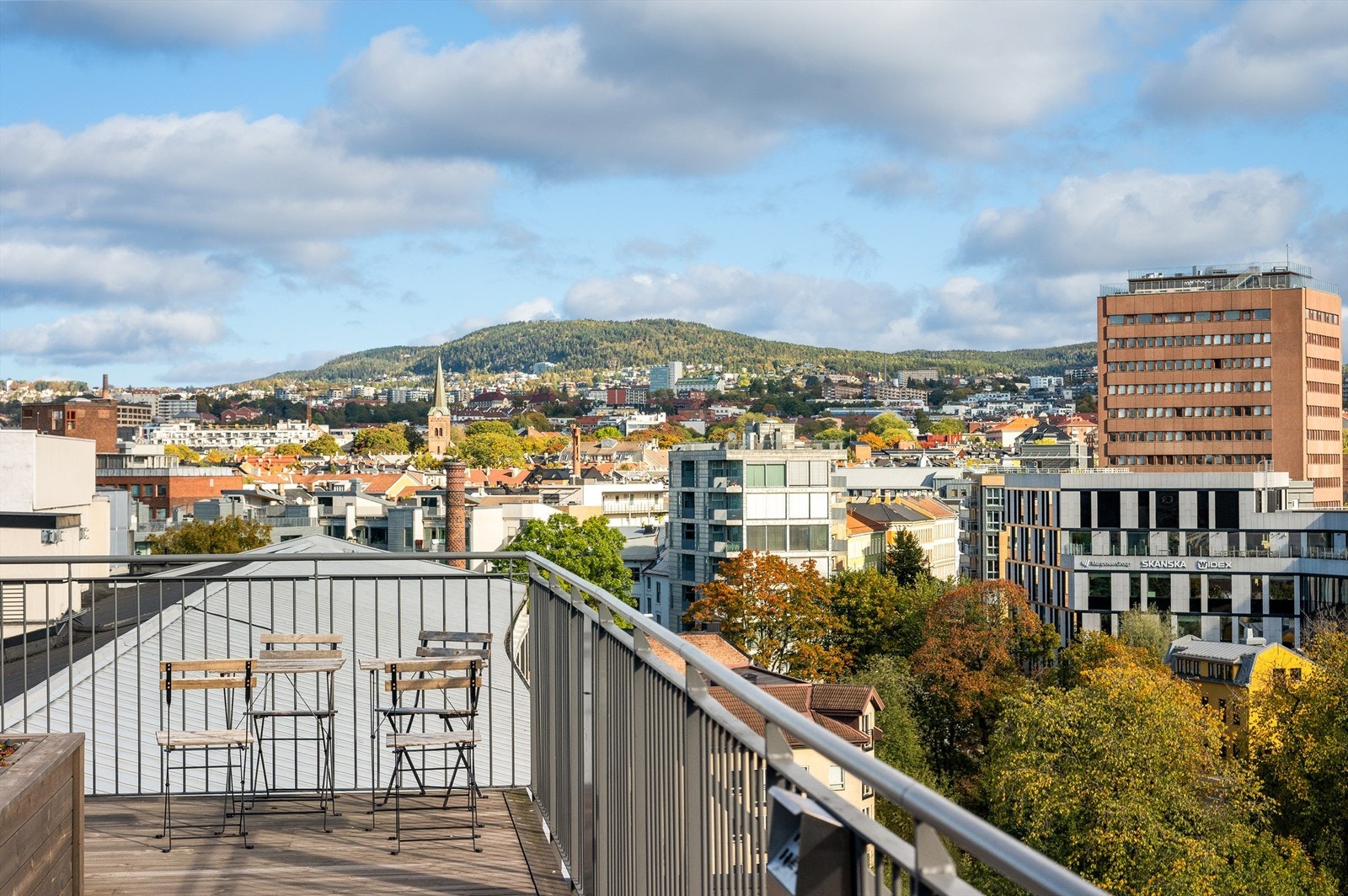 Fra takterrassen får du utsikt til alt av det beste Oslo sentrum har å tilby! Galleribilde