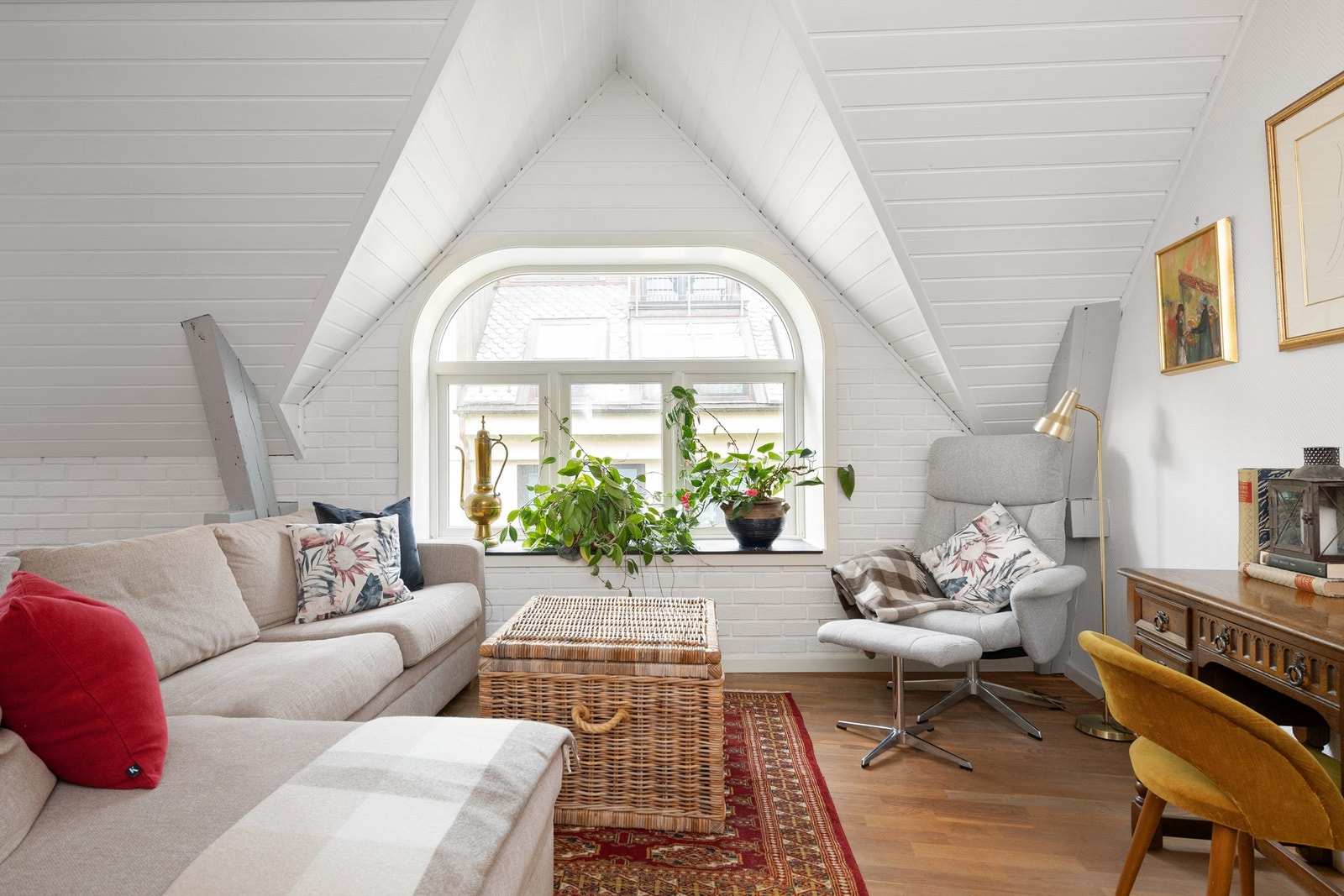 Koselig sofagruppe på stuen Galleribilde