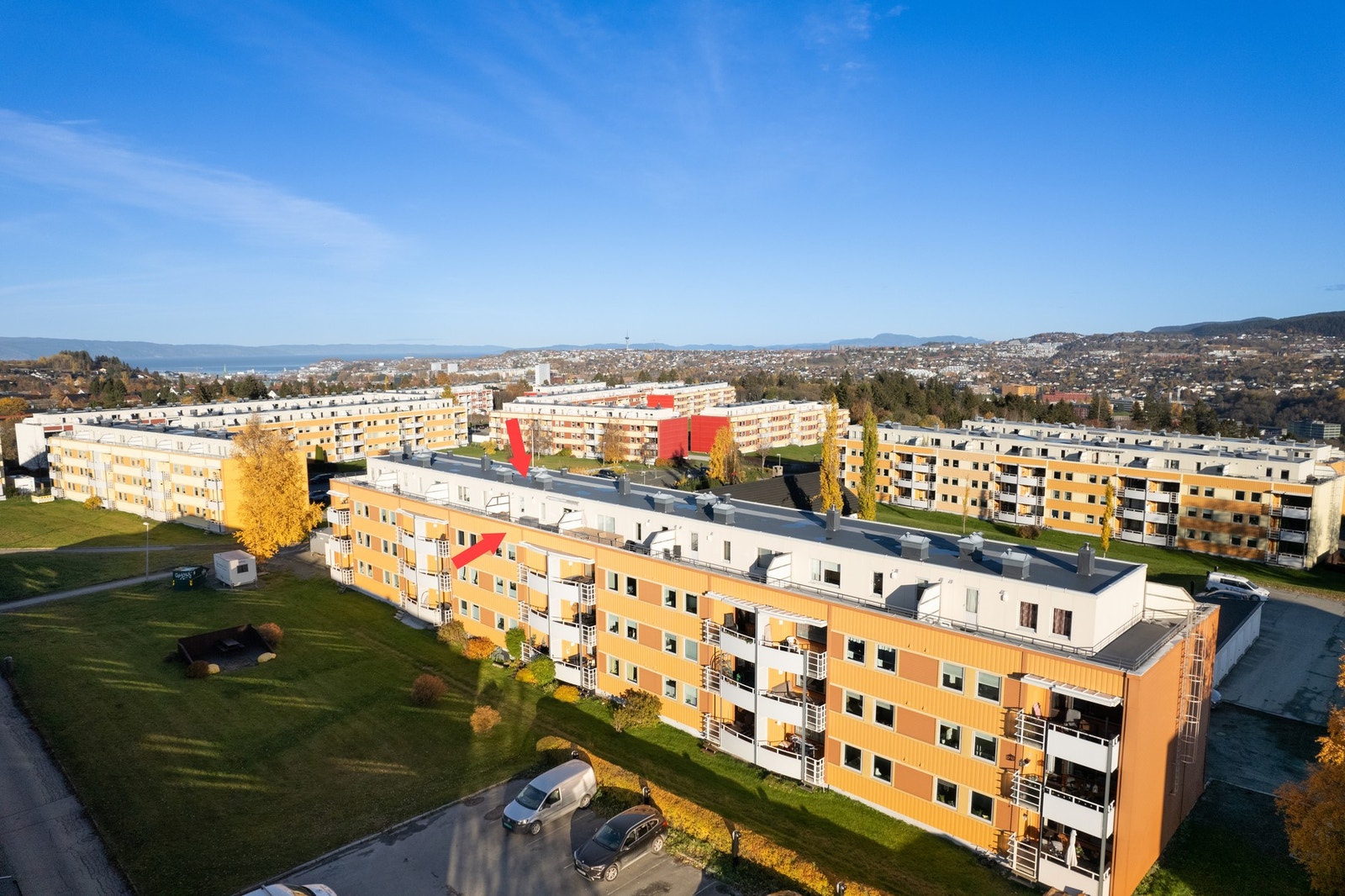 Med beliggenhet i 4. etasje er det lite støy fra gateplan. Galleribilde