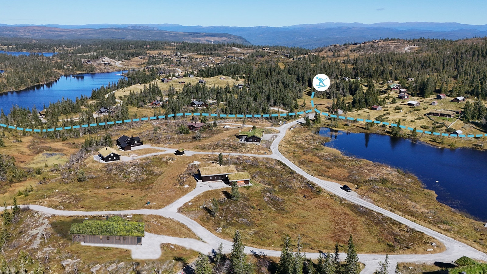 Søre Vorsetvatn er et godt utgangspunkt for å teste ut de over 110 km med preparerte skispor Vegglifjell har å by på. Galleribilde
