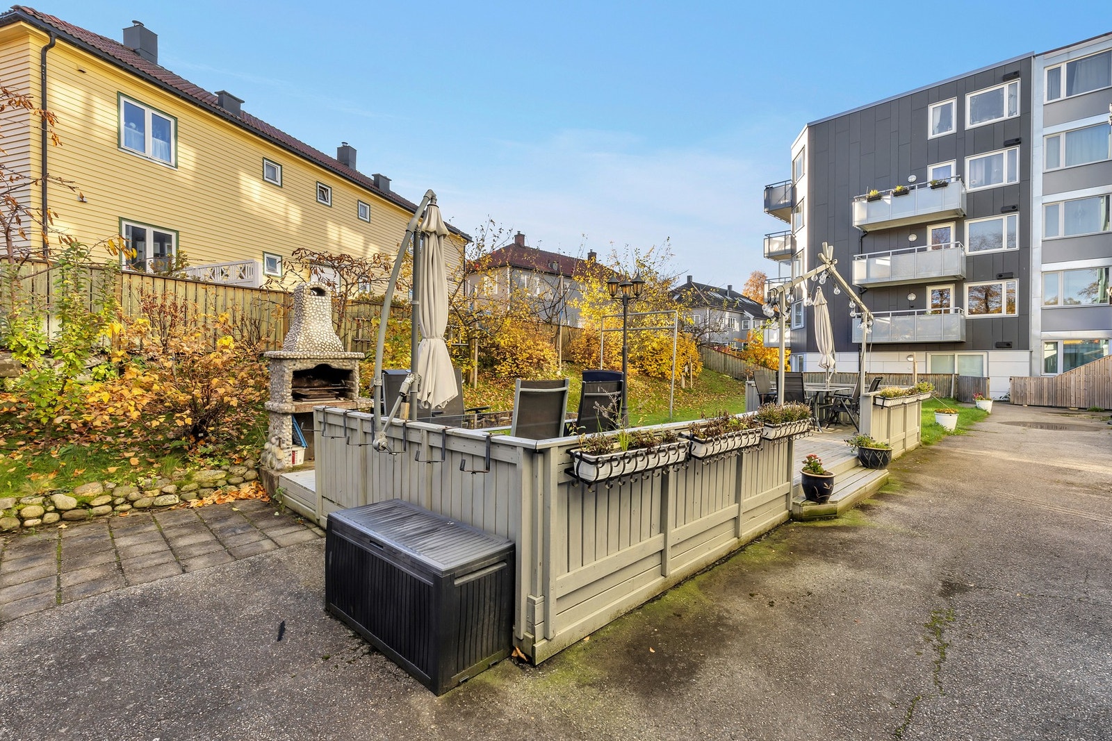 Området er godt vedlikeholdt av borrettslaget. Galleribilde