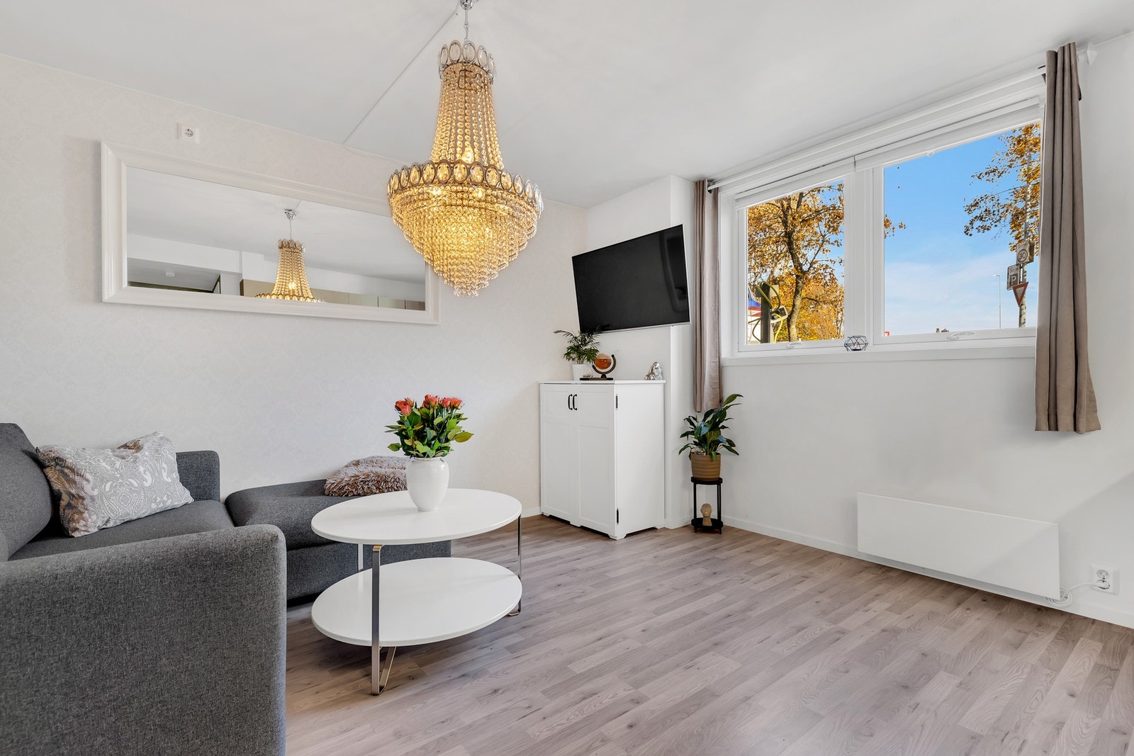 Leiligheten ligger i byggets 1. etasje, og er på 34 kvm. Galleribilde