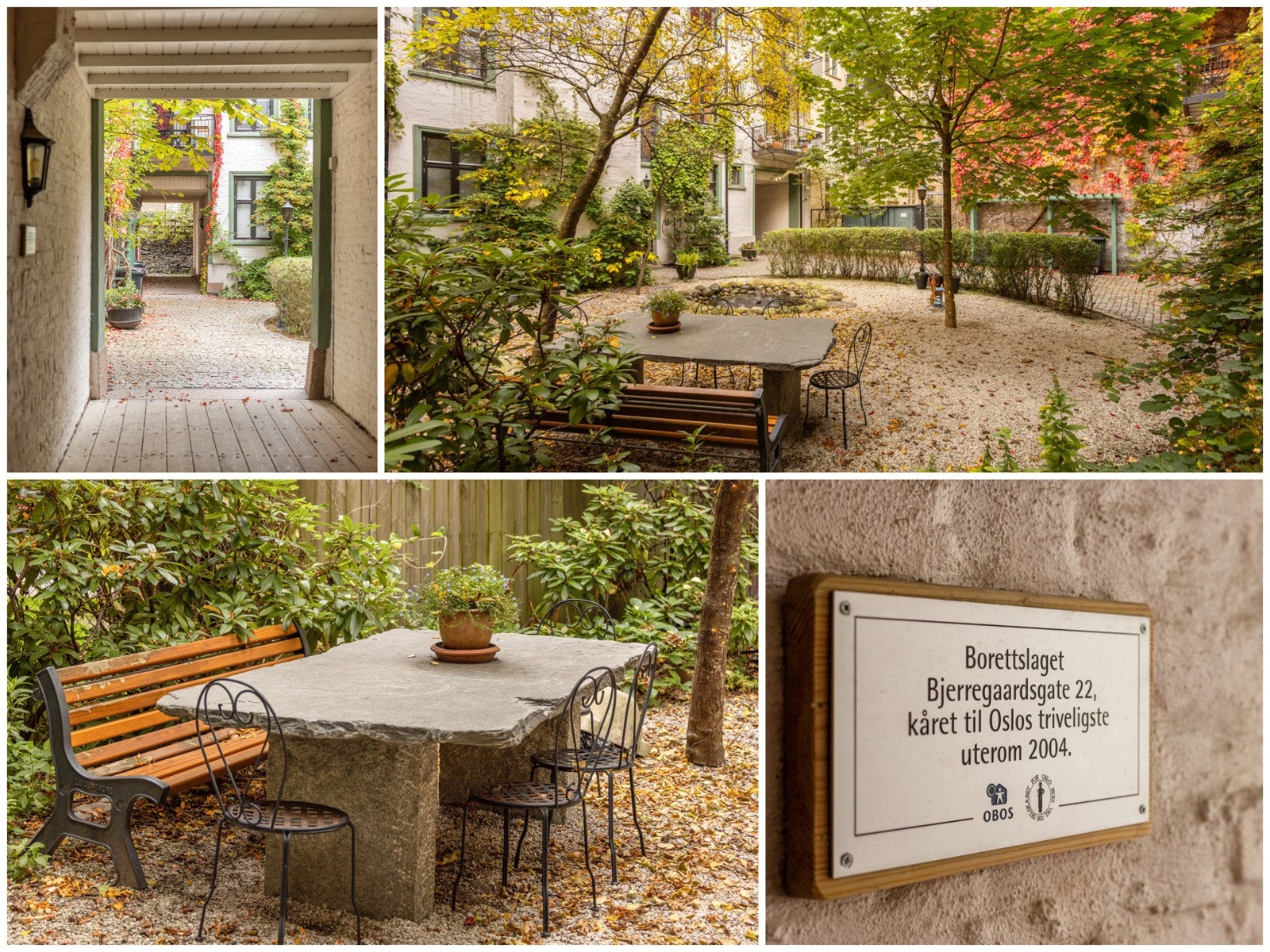Utrolig pen bakgård som i sin tid faktisk ble kåret til Oslos hyggeligste! Galleribilde