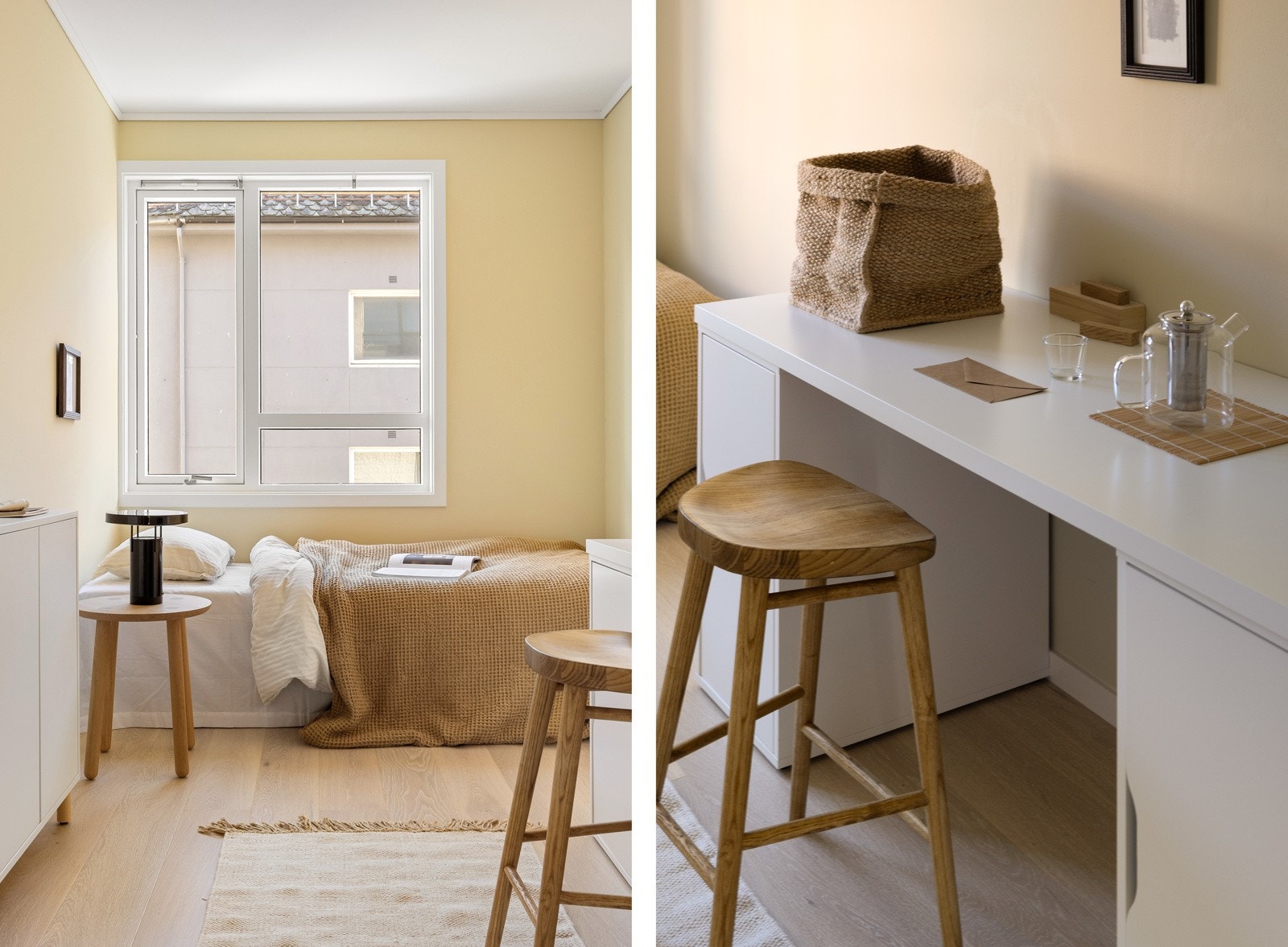 De fleste rom er malt i nyere tid, og i 2019 ble det lagt enstavs eikeparkett i hele leiligheten. Galleribilde