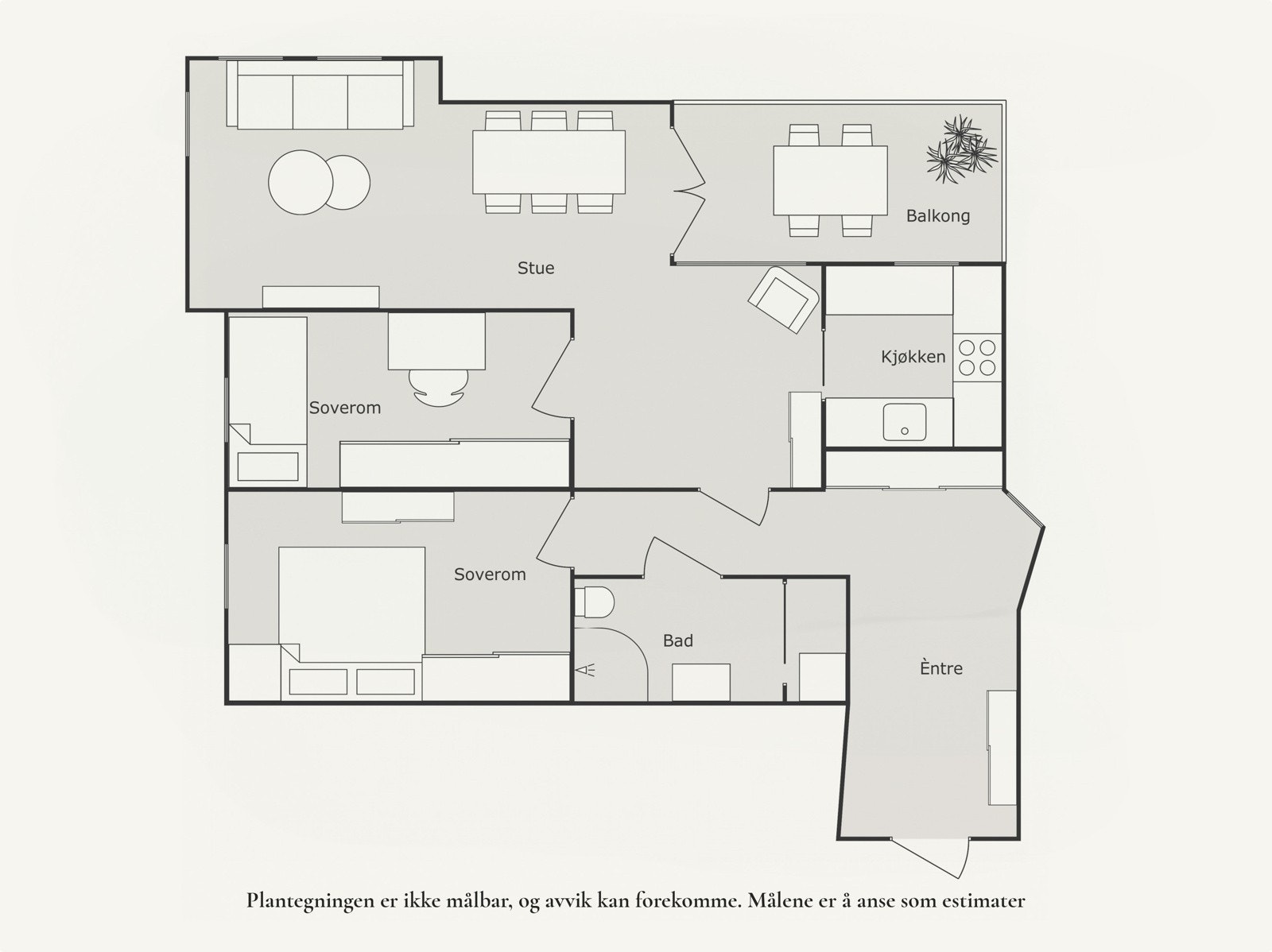 Plantegning - Daniel Hansens gate 5 B Galleribilde
