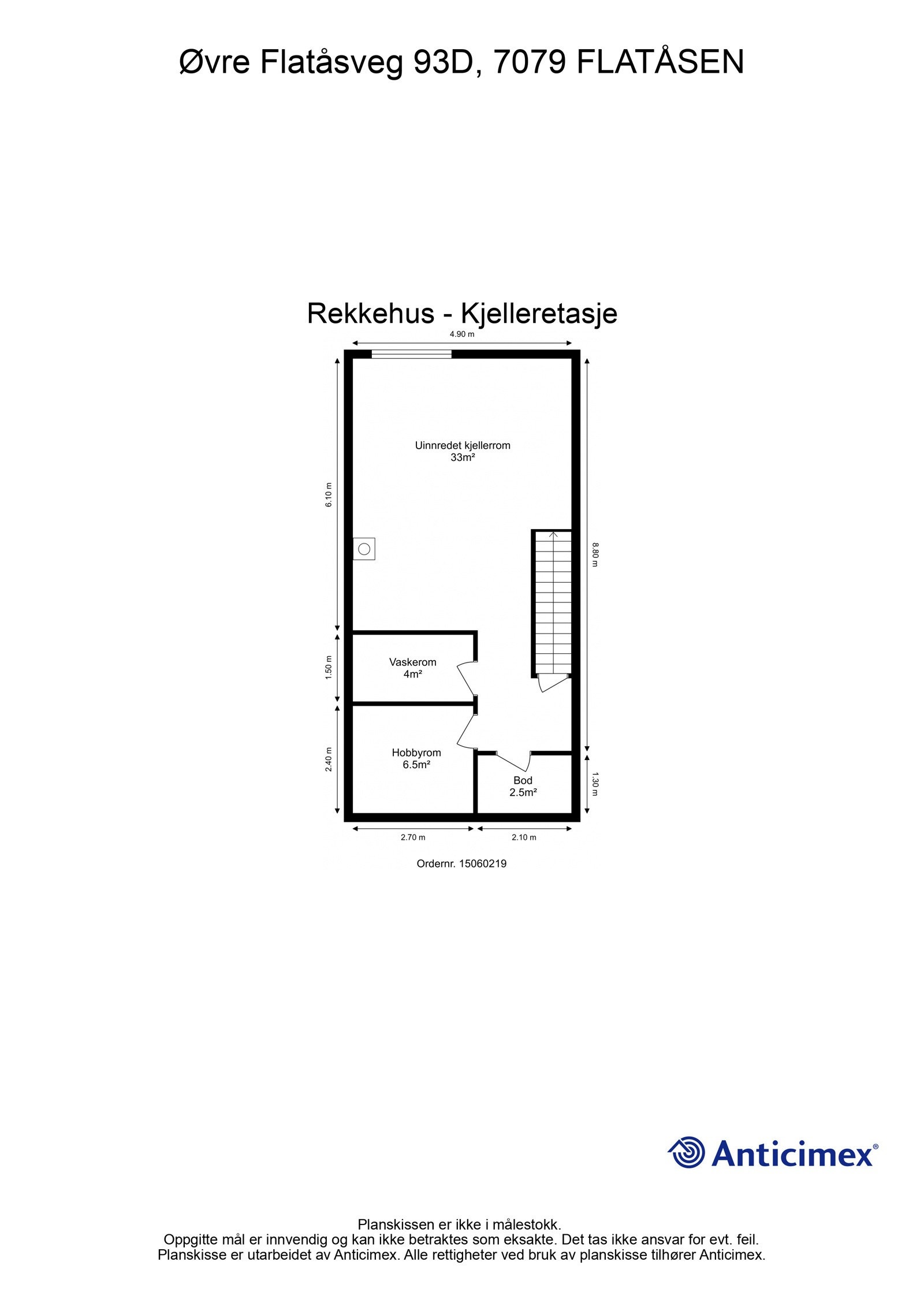 Plantegning underetasje. Galleribilde