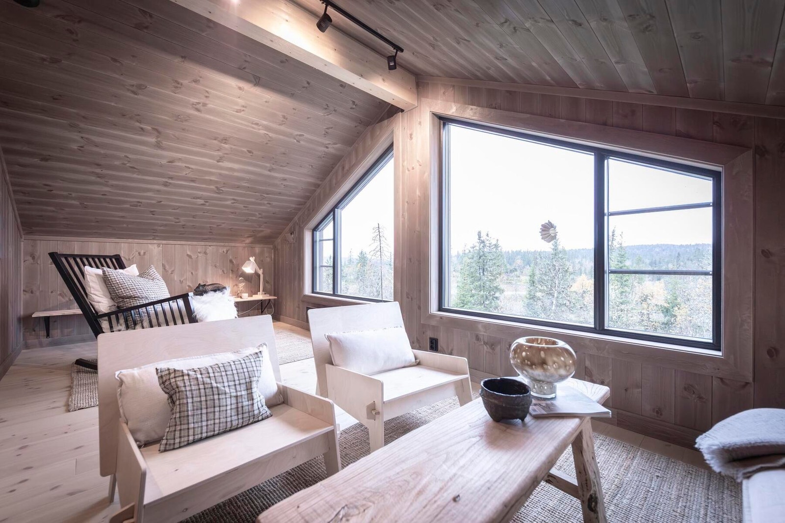 Foto fra en oppstue i en tilsvarende spesialtilpasset hytte Galleribilde