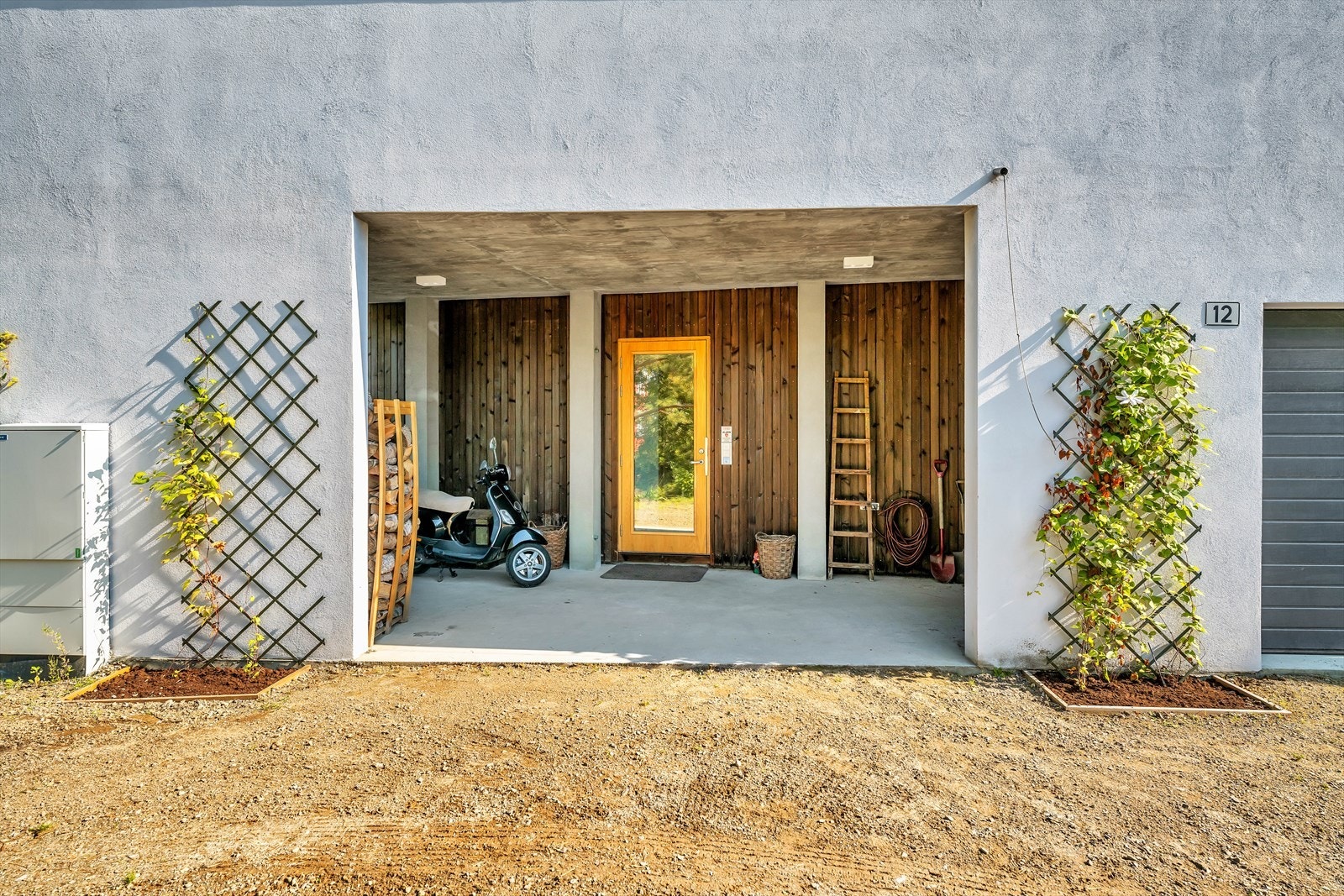 Hyggelig overgang inngangsparti Galleribilde