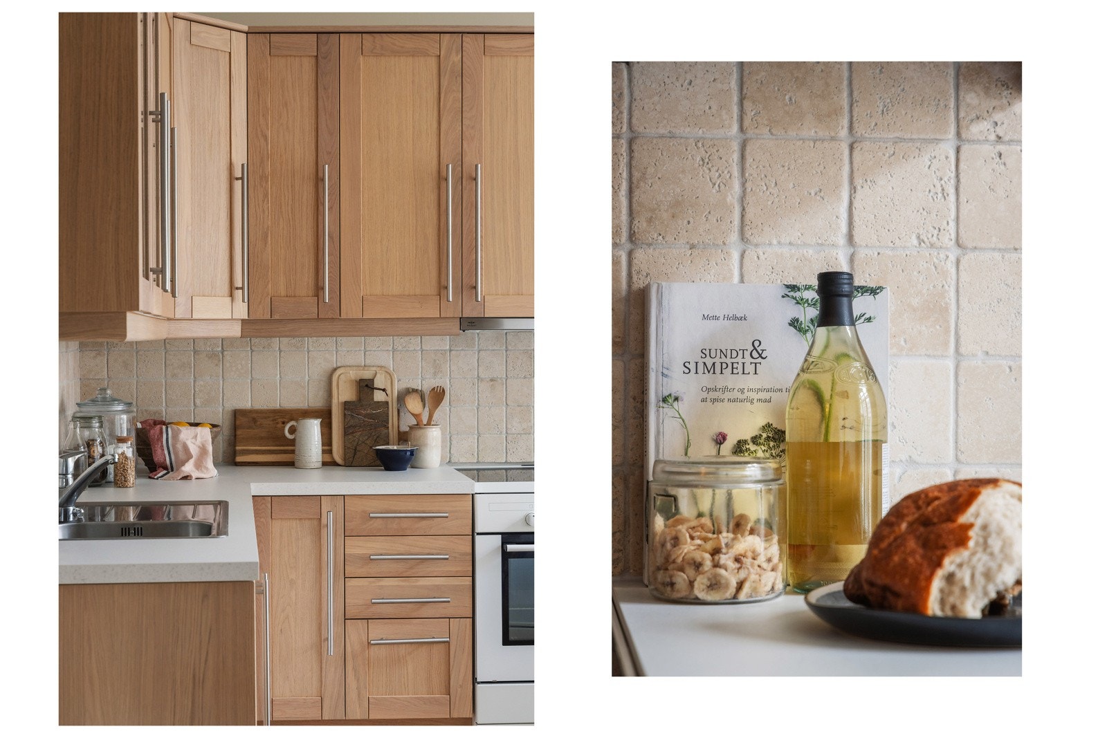 Varmtvannsberederen er i hjørnet under kjøkkenbenken, og ble byttet i fjor. Galleribilde