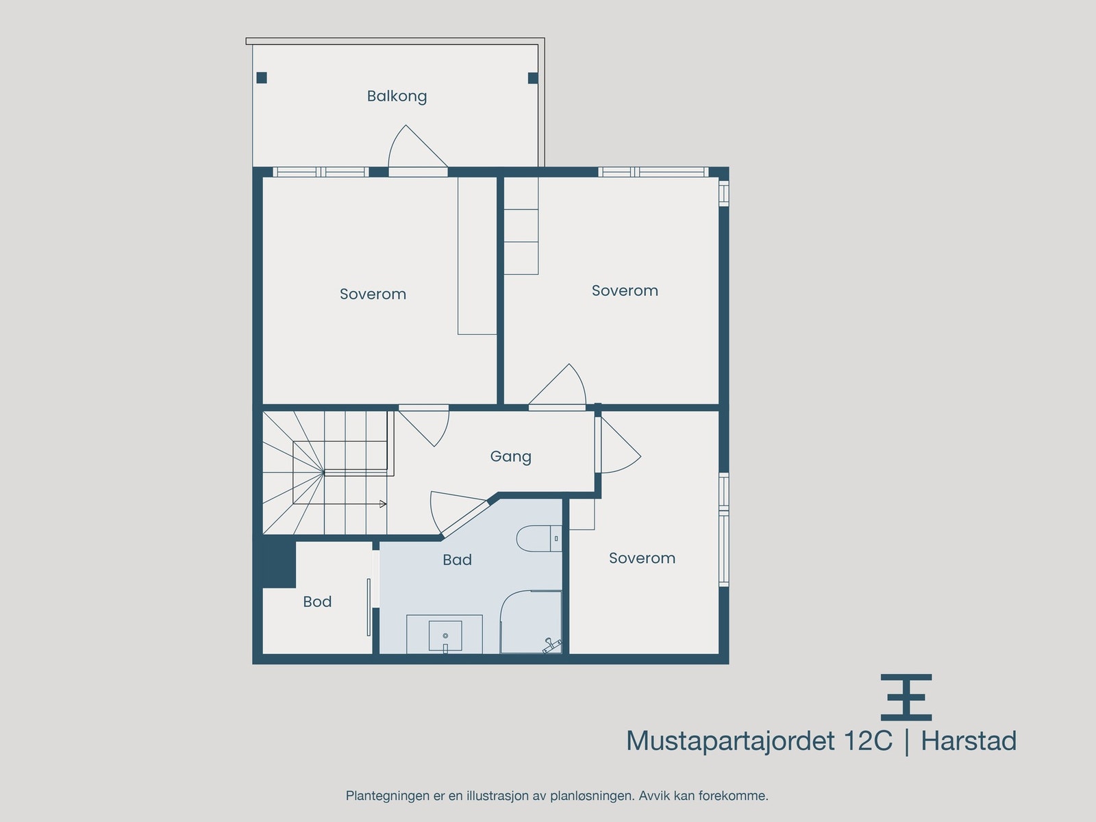 Plantegning 2. etasje Galleribilde