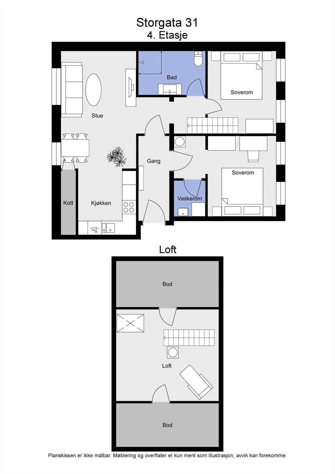 Plantegning Galleribilde
