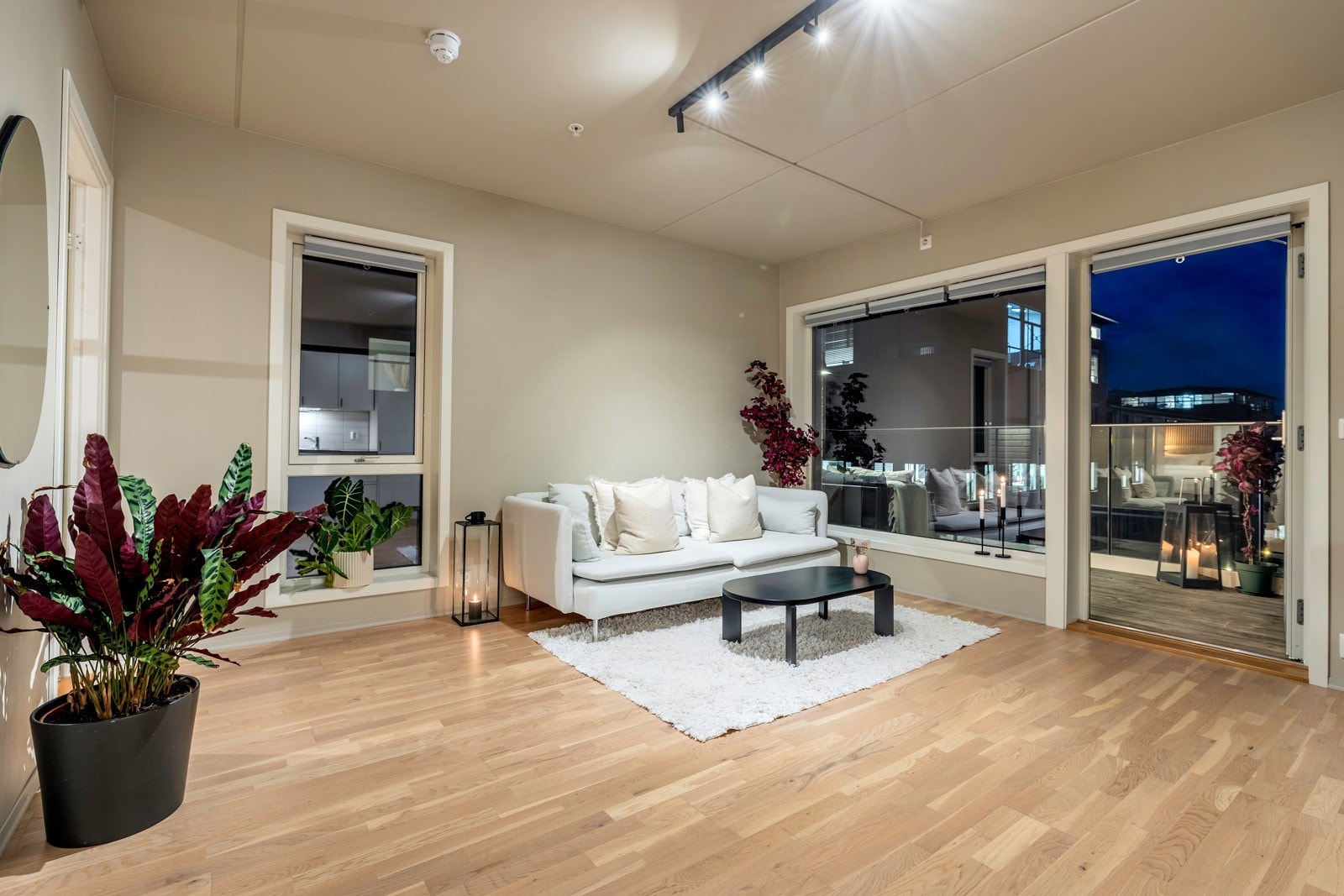 Leiligheten ligger sentralt plassert i Ensjøbyen, men samtidig tilbaketrukket. Galleribilde