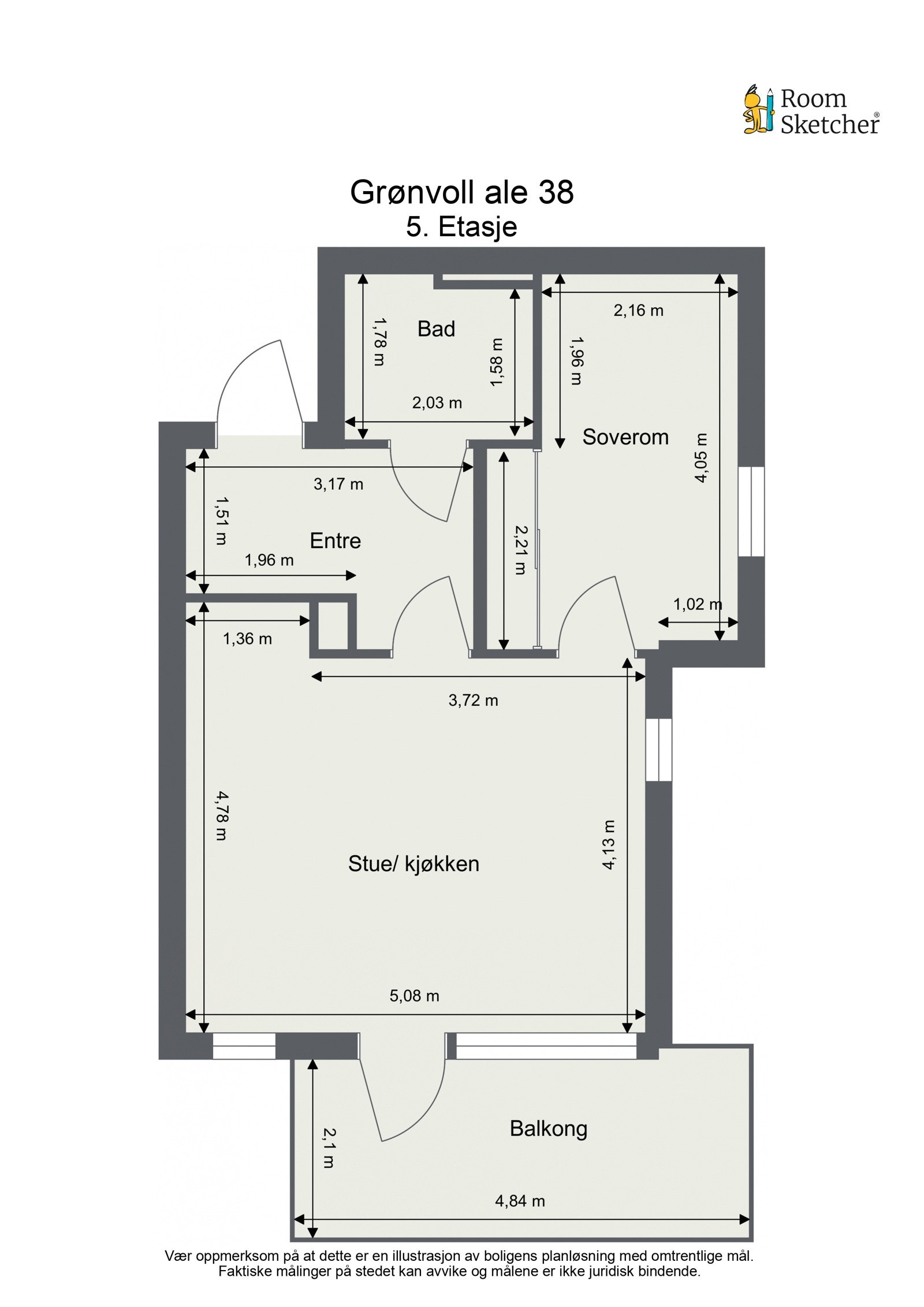 Plantegning 5.etasje. Galleribilde